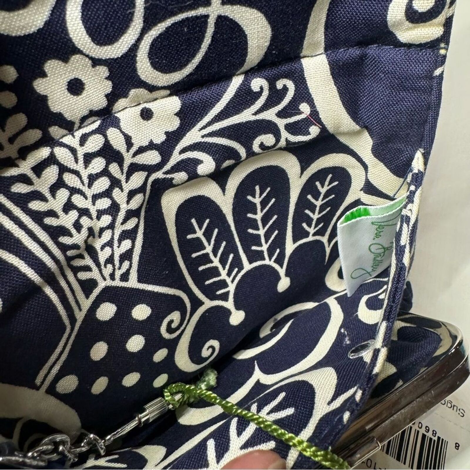 Vera Bradley Vera Bradley One for the Money Wallet Twirly Birds Navy Ret Size ONE SIZE - 6 Thumbnail