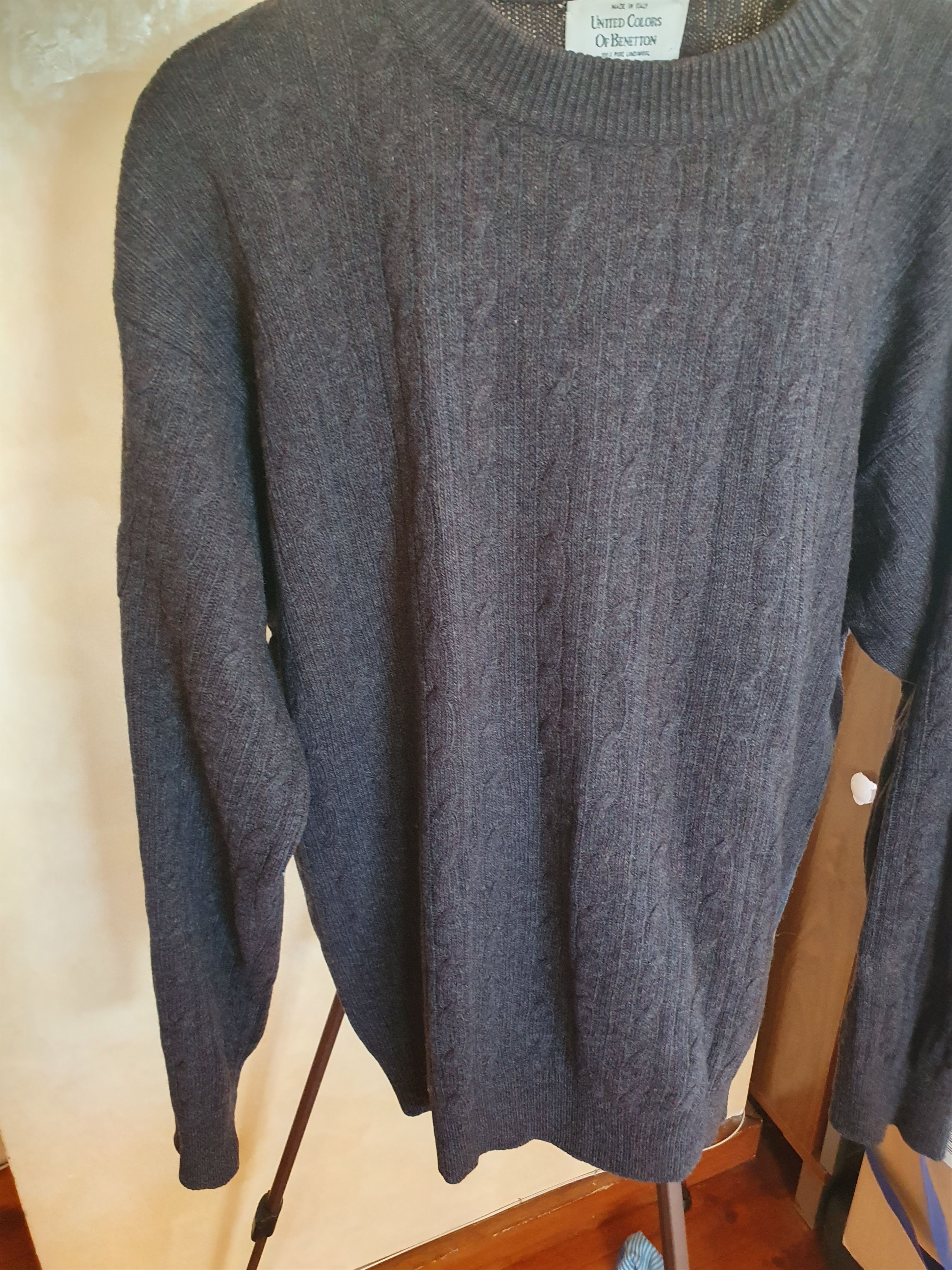 United Colors Of Benetton United Colors of Benetton 100% Lambs Wool Sweater L Size US L / EU 52-54 / 3 - 10 Thumbnail