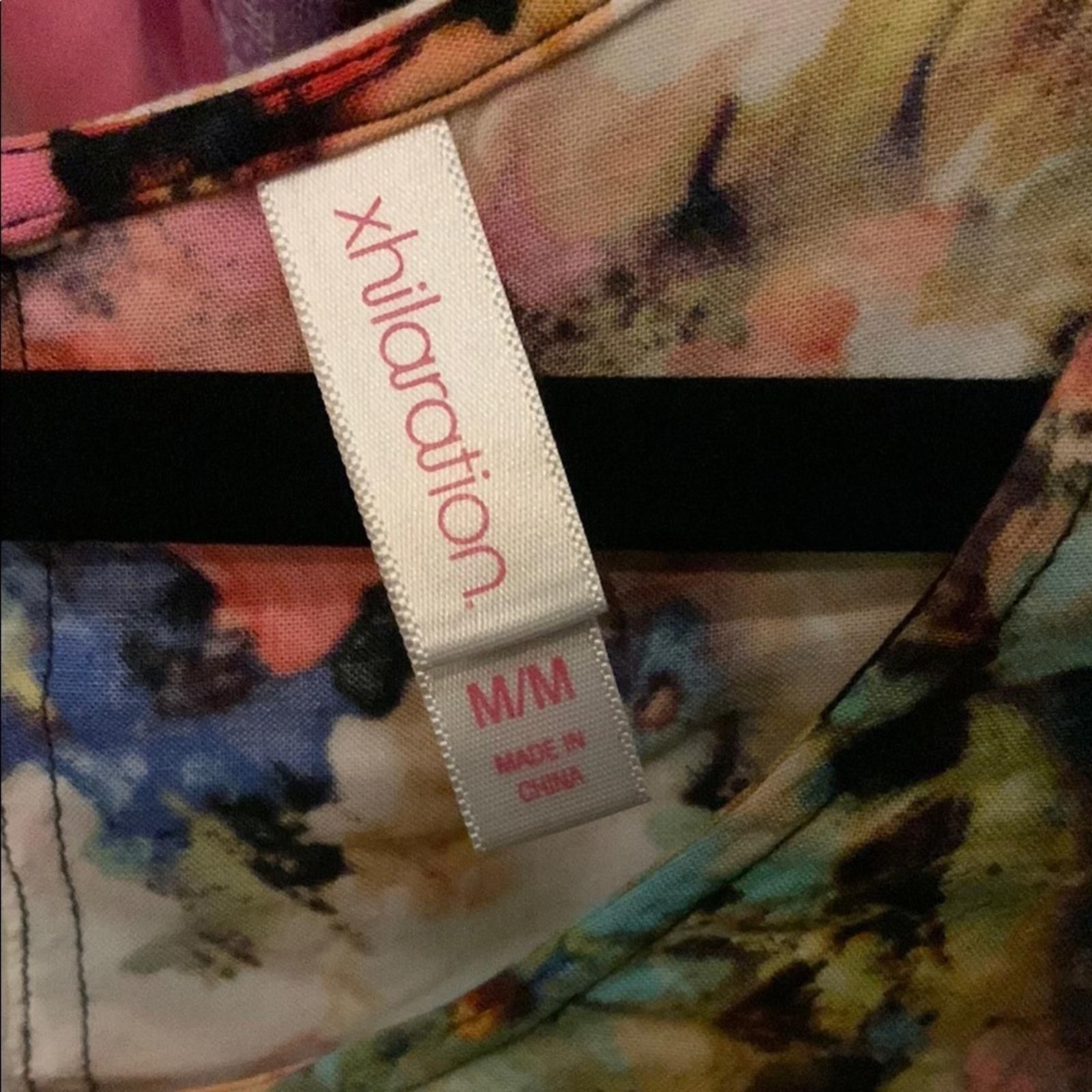 Designer Xhilaration Black and Pink Crop Tank Top Size M / US 6-8 / IT 42-44 - 2 Thumbnail