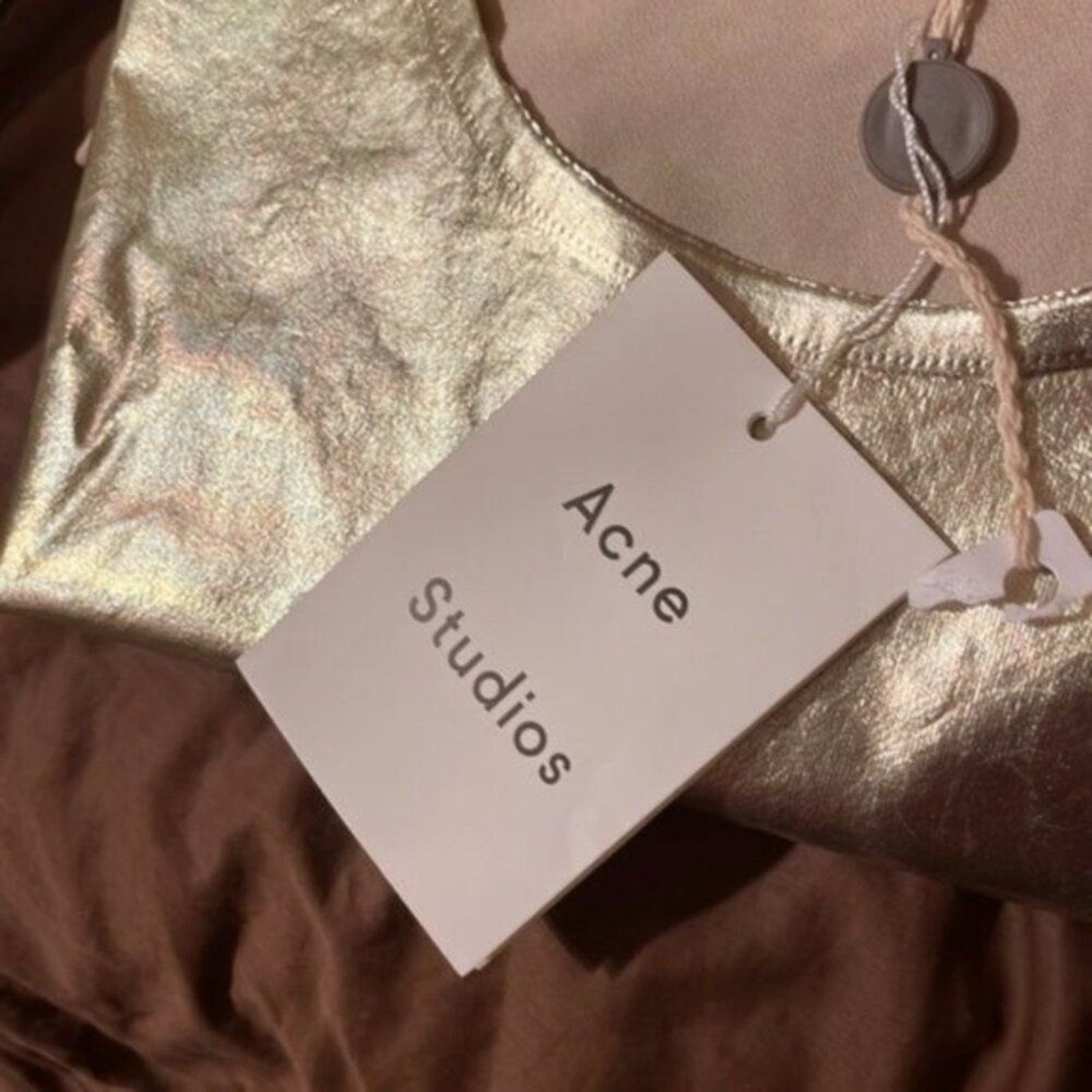 Acne Studios Acne metallic long sleeve tee gold M Size M / US 6-8 / IT 42-44 - 6 Thumbnail