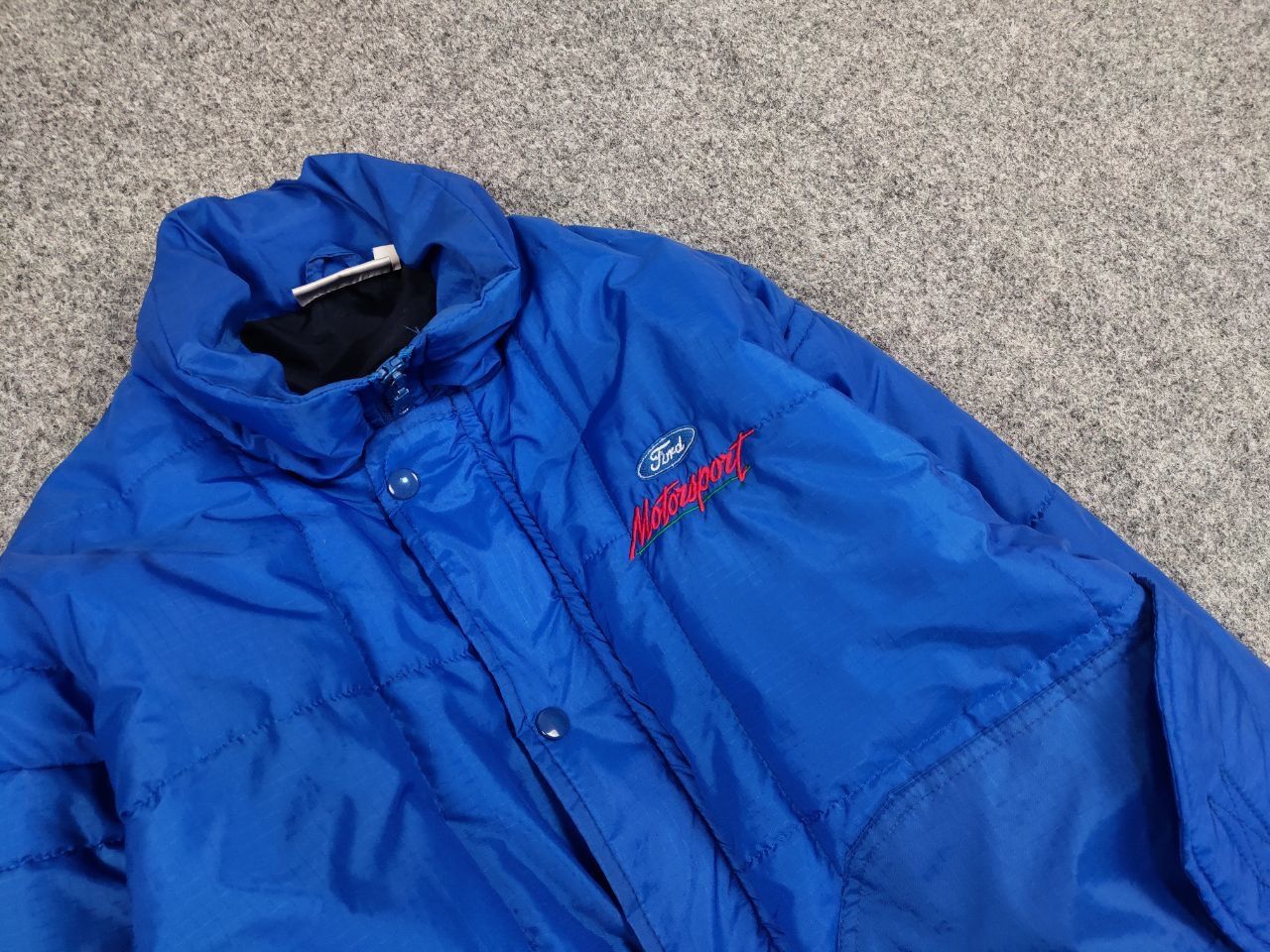 Vintage Vintage 90's Ford Motorsport Racing Winter Blue Nylon Jacket Size US S / EU 44-46 / 1 - 11 Thumbnail