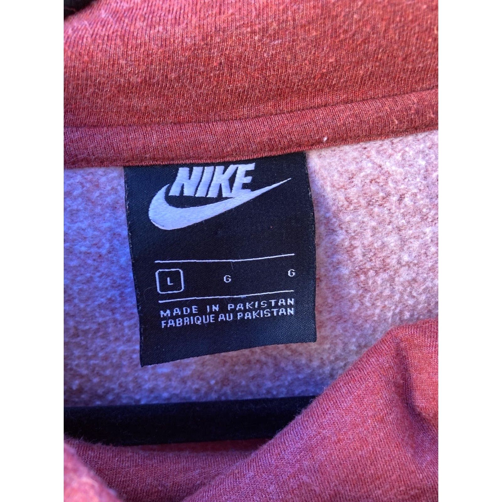 Nike Nike Red Swish Logo Hoodie L Pocket Pullover Cotton Streetwear Activewear Mens Size US L / EU 52-54 / 3 - 2 Thumbnail