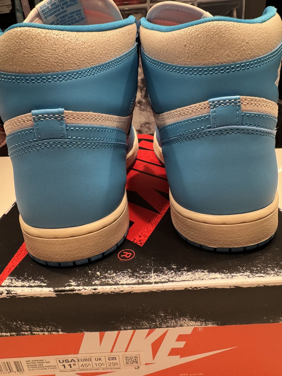 Jordan Brand Air Jordan 1 Retro High OG ‘UNC Reimagined’ Size US 11.5 / EU 44-45 - 4 Thumbnail