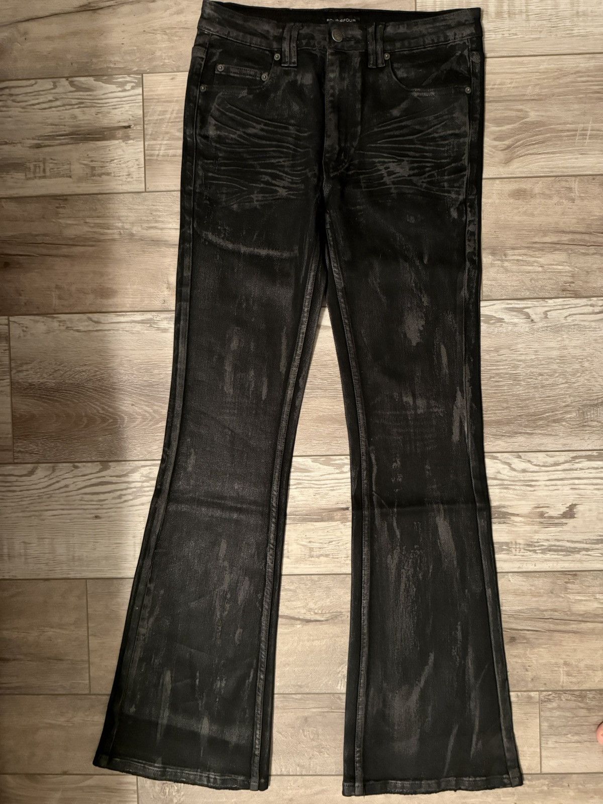 Other Fourfour hand waxed flared denim dior type | Grailed