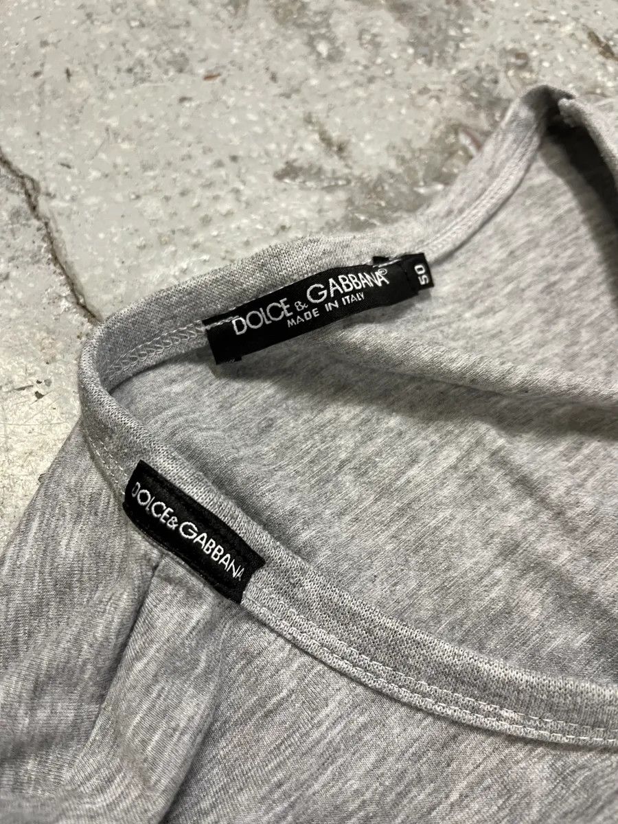 Dolce & Gabbana × Vintage 2000s Dolce & Gabbana Cowboy Gun Human Grey Tee-Shirt Size US M / EU 48-50 / 2 - 9 Thumbnail