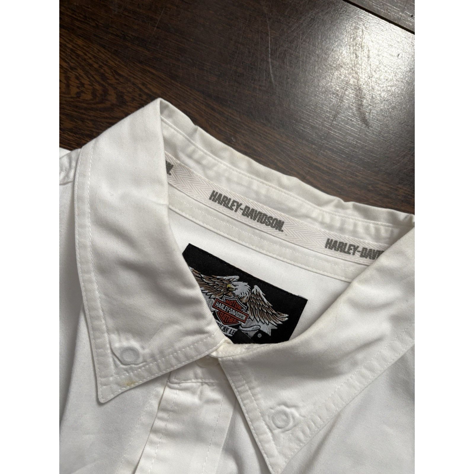 Harley Davidson Harley Shirt 90s Y2k Davidson Biker Chopper Button Up Tee L Size US L / EU 52-54 / 3 - 3 Thumbnail