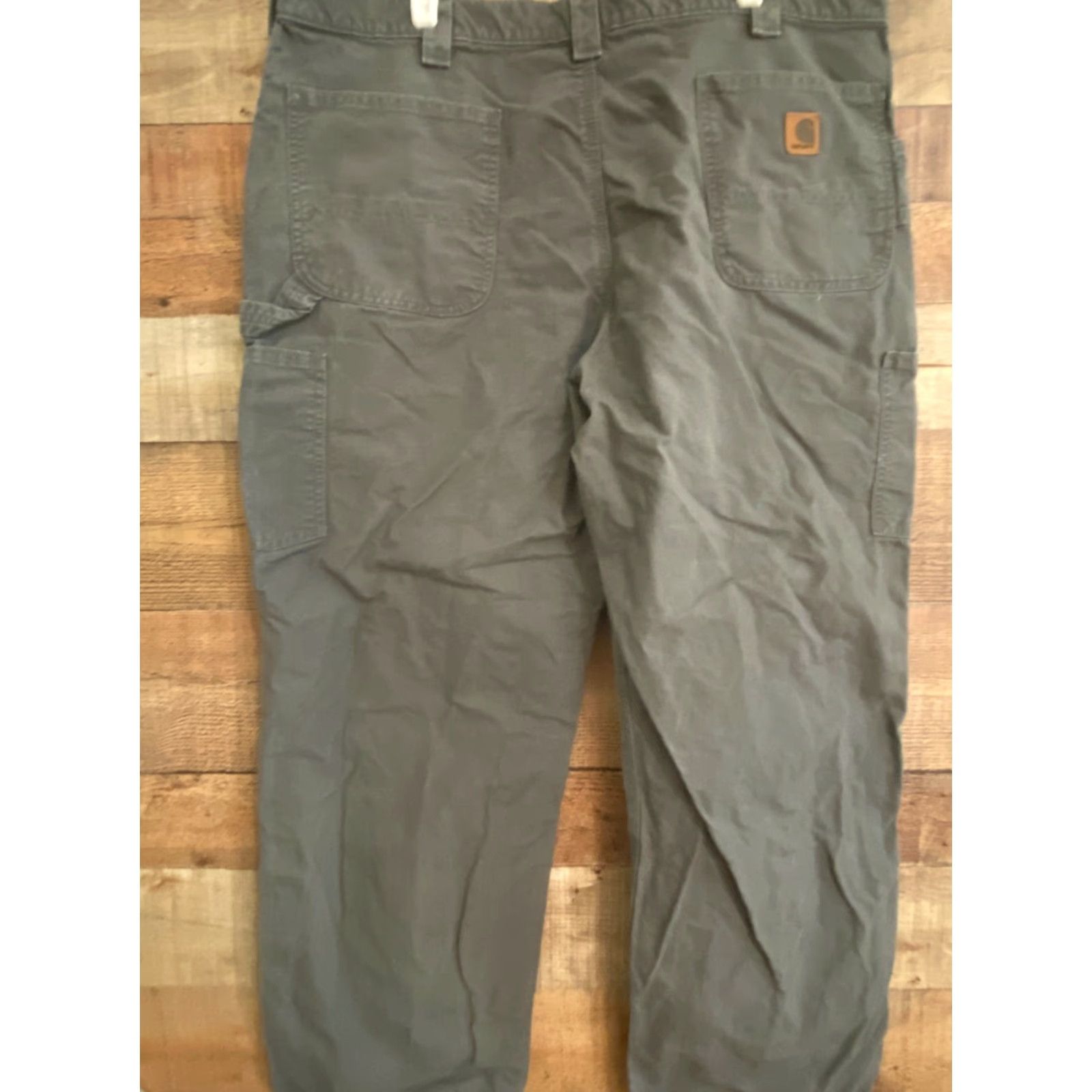 Carhartt CARHARTT MEN'S 42 X 30 Gray ORIGINAL DUNGAREE FIT CARPENTER PANTS Jeans Pants Mens Size 42 Grey Carpenter Pockets 30 Inseam Size US 42 / EU 58 - 2 Thumbnail
