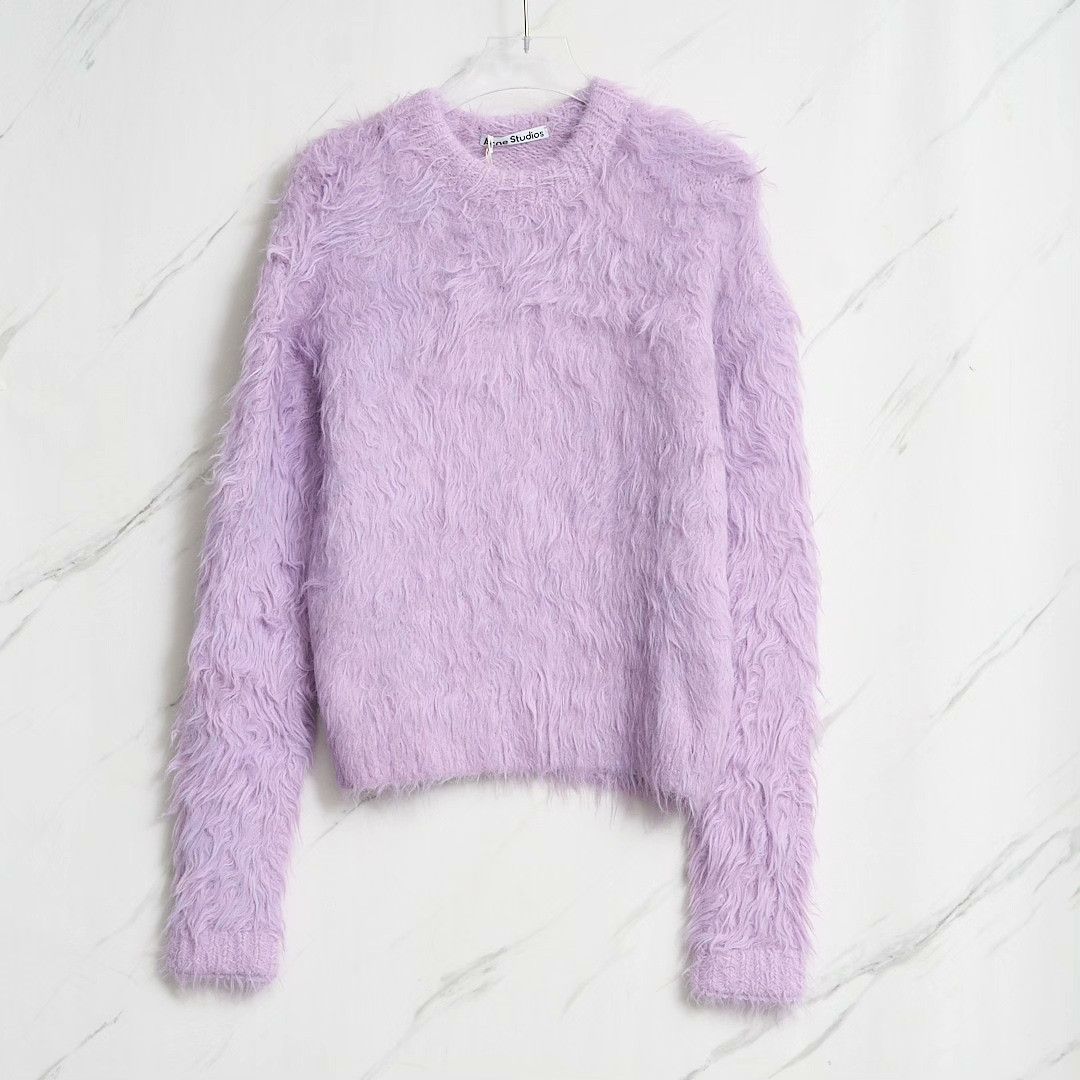 Acne Studios Acne Studios Neutral Lavender Knit Sweater Size M / US 6-8 / IT 42-44 - 1 Thumbnail