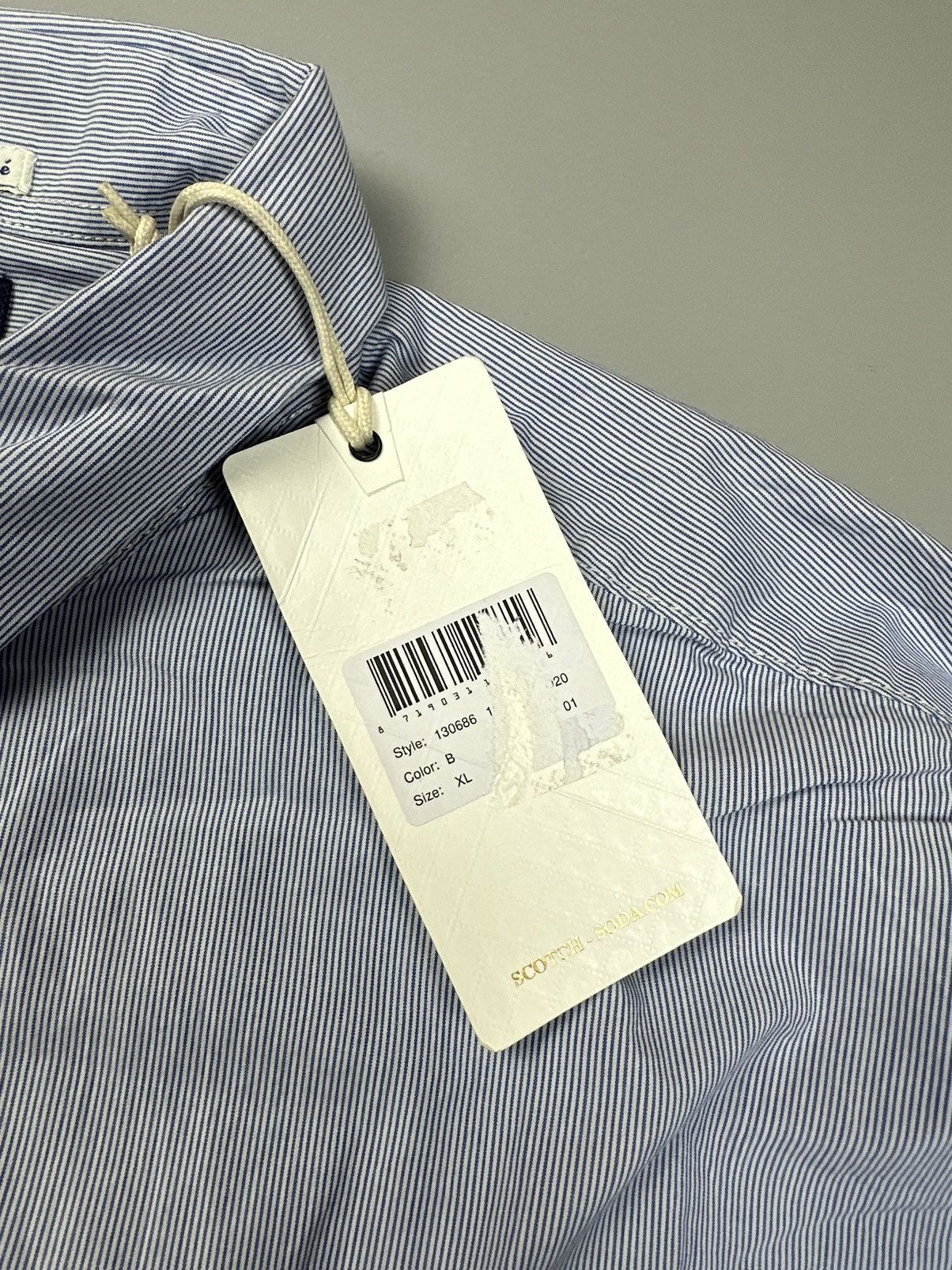 Scotch & Soda Scotch&Soda light blue striped buttoned shirt Size US XL / EU 56 / 4 - 5 Thumbnail