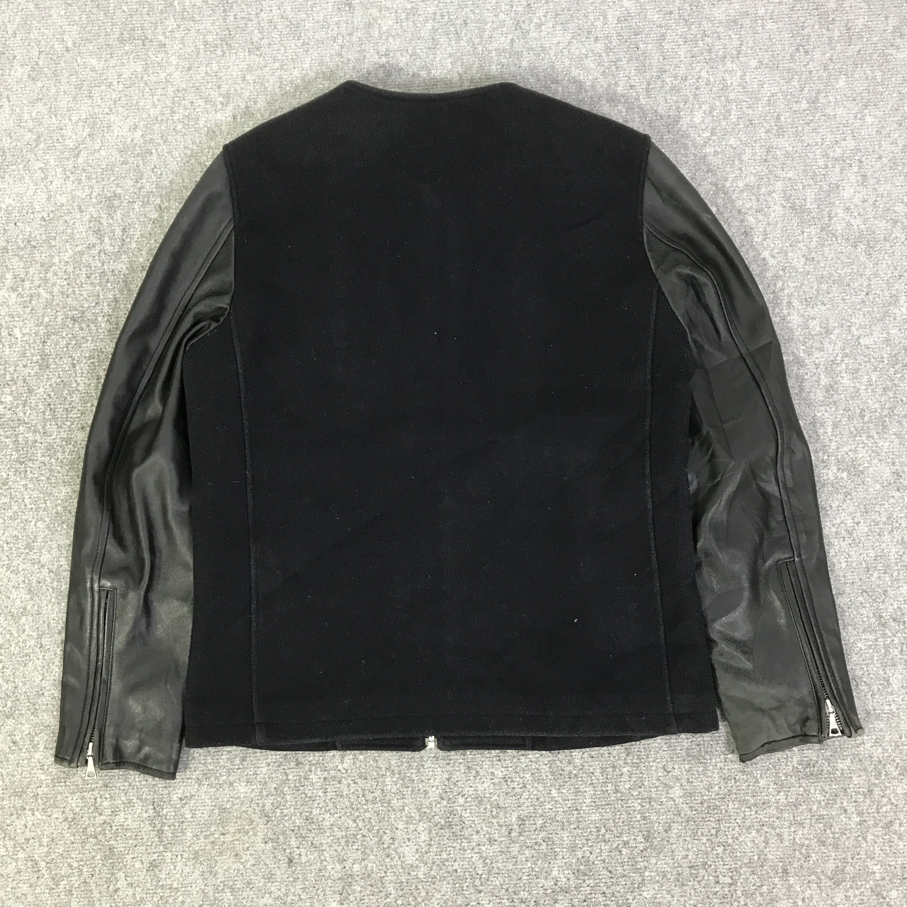 HARE HARE LEATHER SLEEVE JACKET K121B7 Size US M / EU 48-50 / 2 - 3 Thumbnail