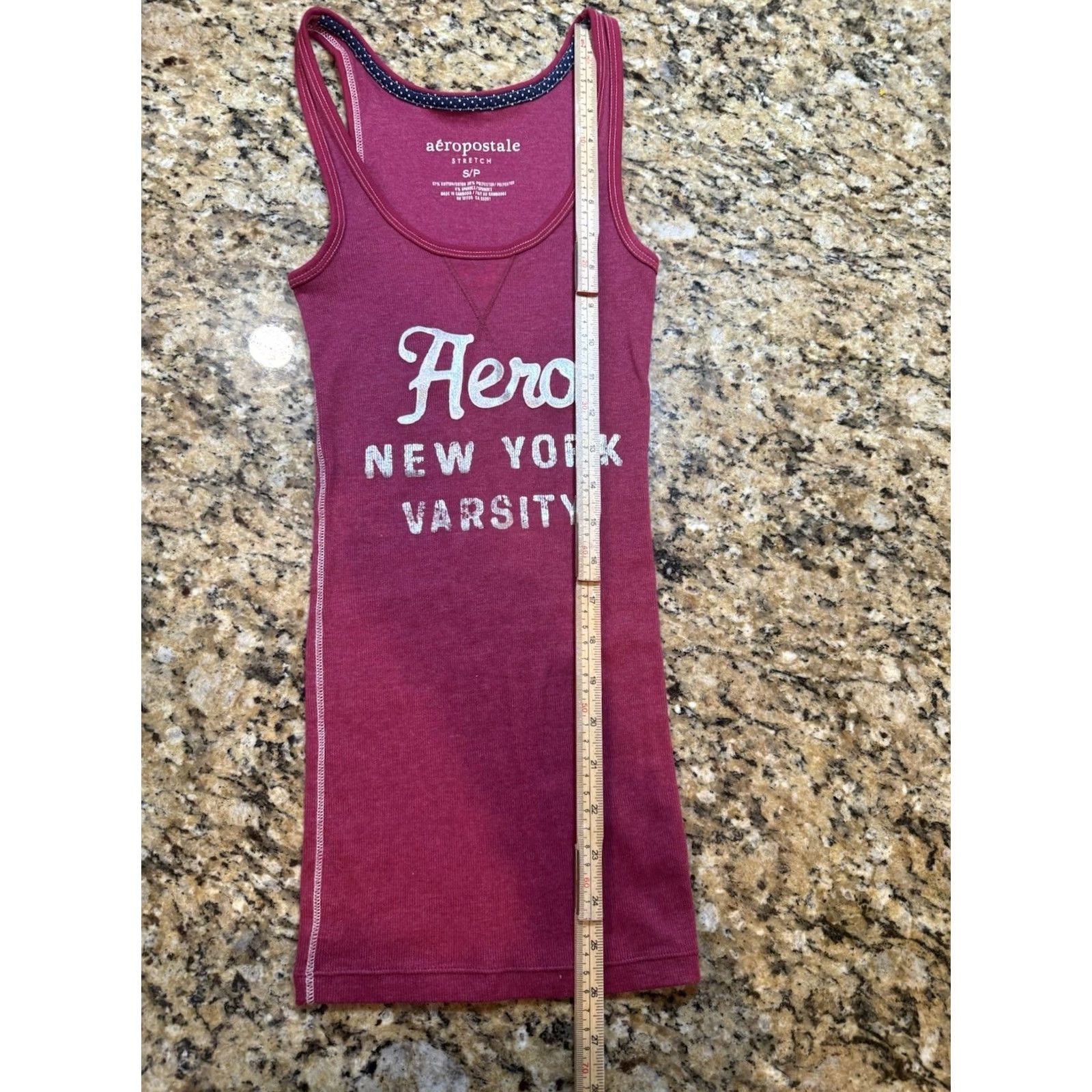 Aeropostale Aeropostale Tank Top S Pink Retro 90s Grunge Punk Womens Size S / US 4 / IT 40 - 5 Thumbnail