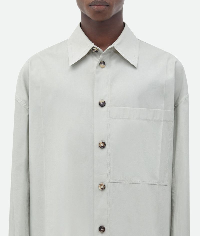 Bottega Veneta o1bcso1str0526 Cotton Silk Shirt in Gray Size US S / EU 44-46 / 1 - 5 Thumbnail