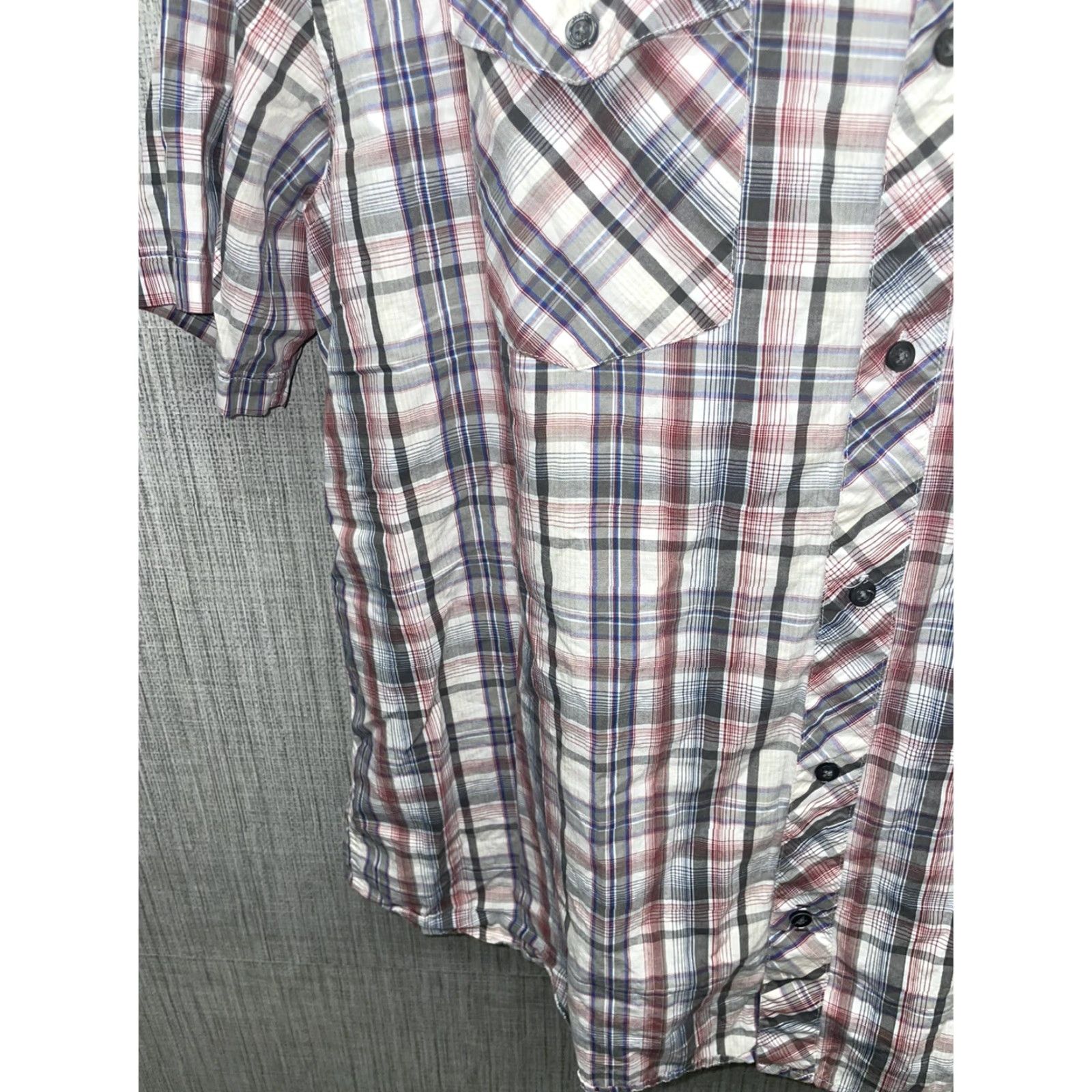 Marmot Marmot Shirt Mens 2XL Short Sleeve Plaid Button-Down Multicolor Colorful Marmont - 2XL Size US XXL / EU 58 / 5 - 4 Thumbnail