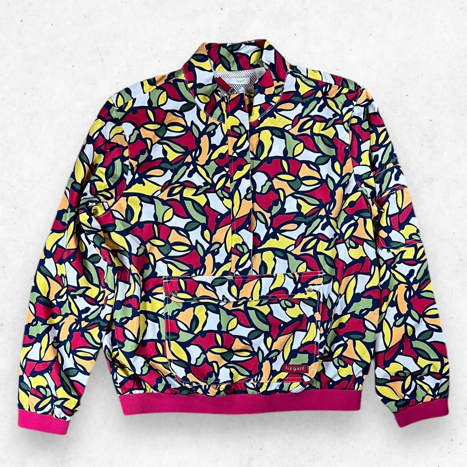 Other Liz Golf 1/2 Zip Windbreaker Multicolor Mesh Lining SZ S Size S / US 4 / IT 40 - 1 Thumbnail