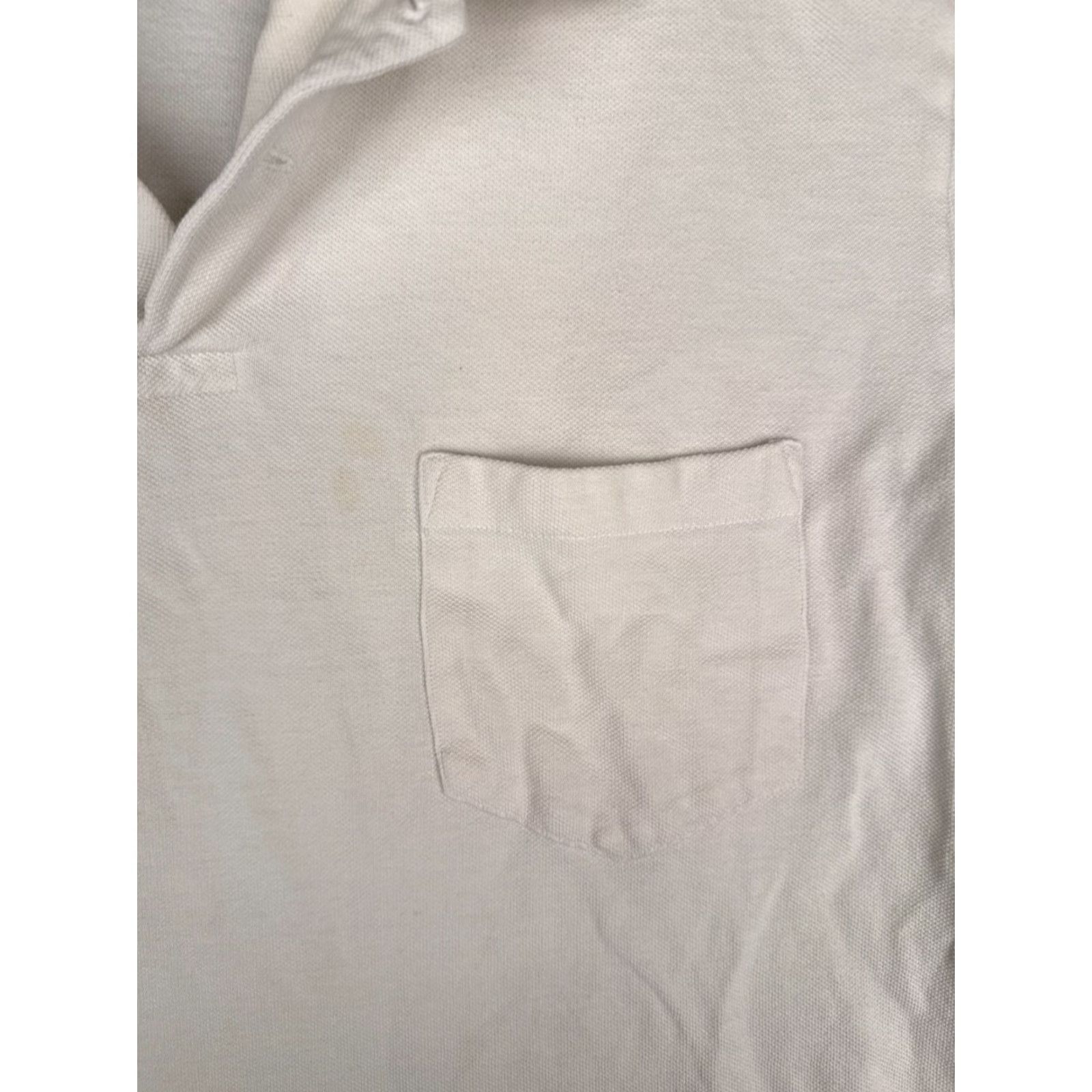 Ralph Lauren VINTAGE Ralph Lauren Polo Shirt Men XL White Cotton Pocket Polo Shirt Slim Read Size US XL / EU 56 / 4 - 6 Thumbnail