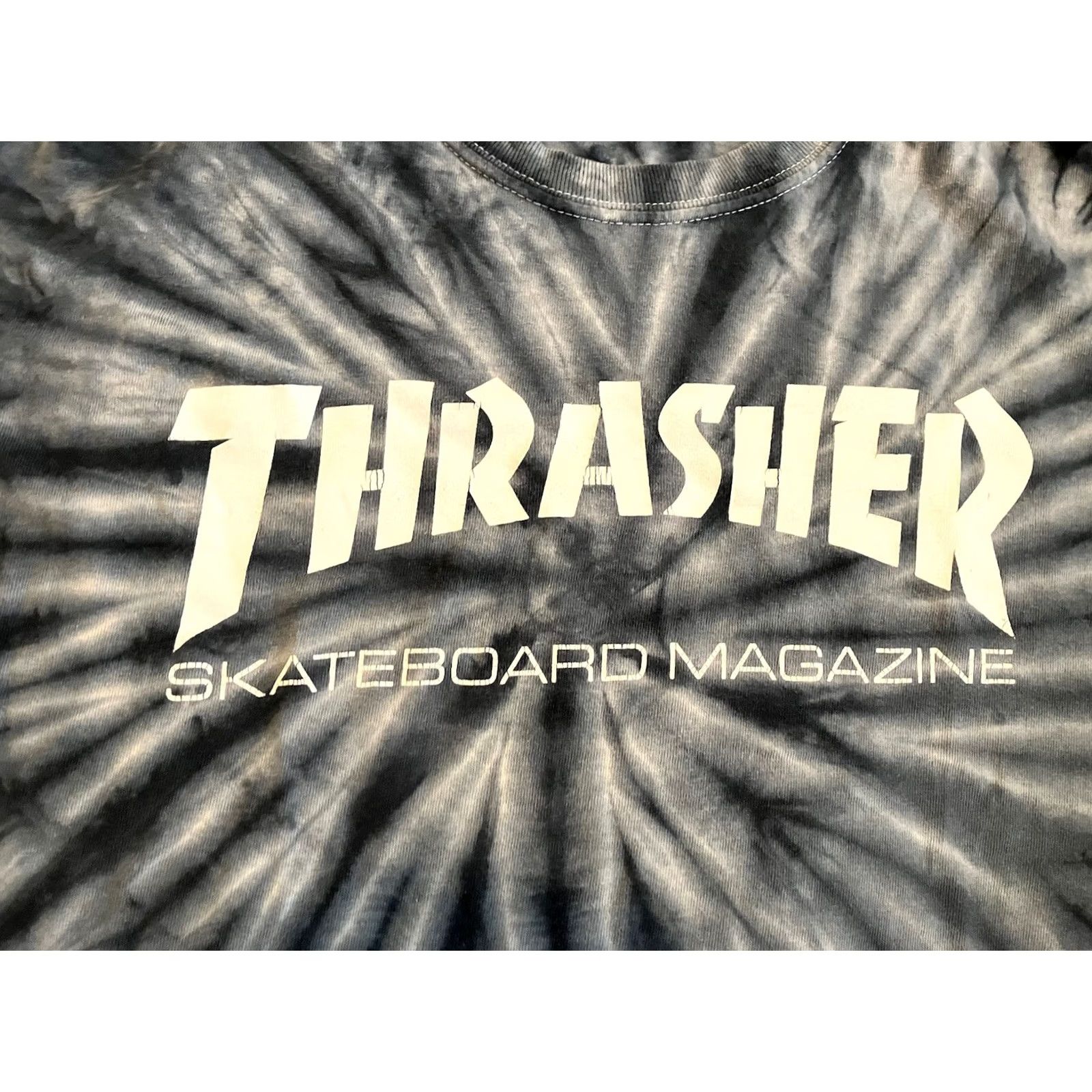 Thrasher Thrasher T-Shirt Gray Tie Dye Live To Skate Skate Or Die Medium Men Short Sleeve Crew Neck Logo California Skateboarding Shirt Size US M / EU 48-50 / 2 - 2 Thumbnail