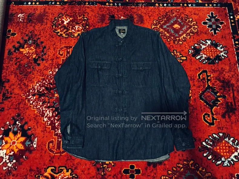 Needles Needles Denim button-down long-sleeved shirt Size US S / EU 44-46 / 1 - 1 Thumbnail