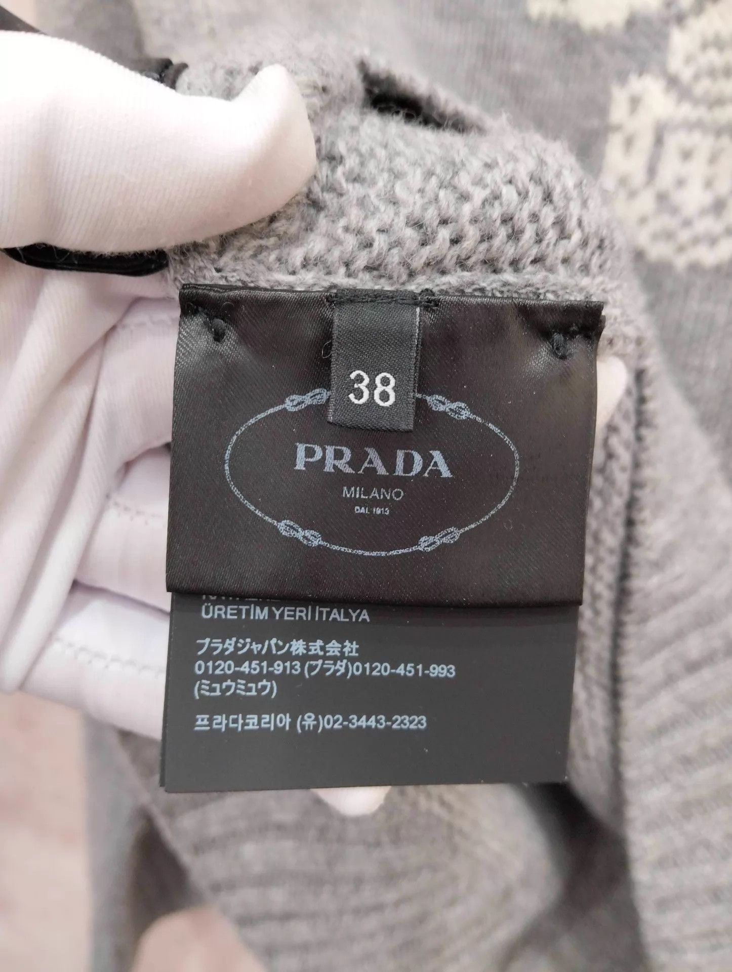 Prada Prada Logo Wool Pullover Sweater 38 Size XS / US 0-2 / IT 36-38 - 4 Thumbnail