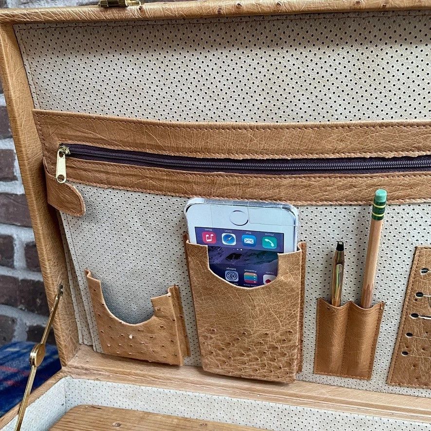 Other 1980s LUXURY OSTRICH SKIN HARDSIDE MACBOOK BRIEFCASE R$3248 Size ONE SIZE - 16 Thumbnail