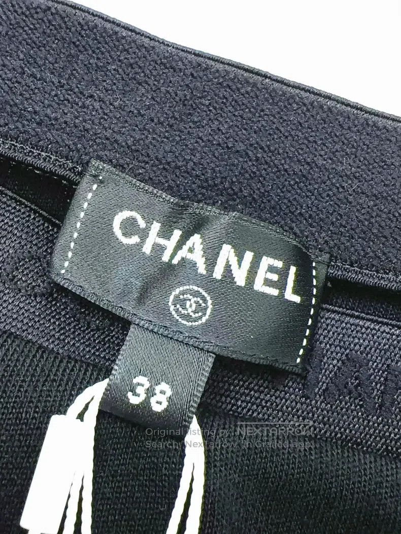 Chanel Chanel 22A High-end Handicraft Workshop Black Leggings Size 25" / US 0 / IT 36 - 4 Thumbnail
