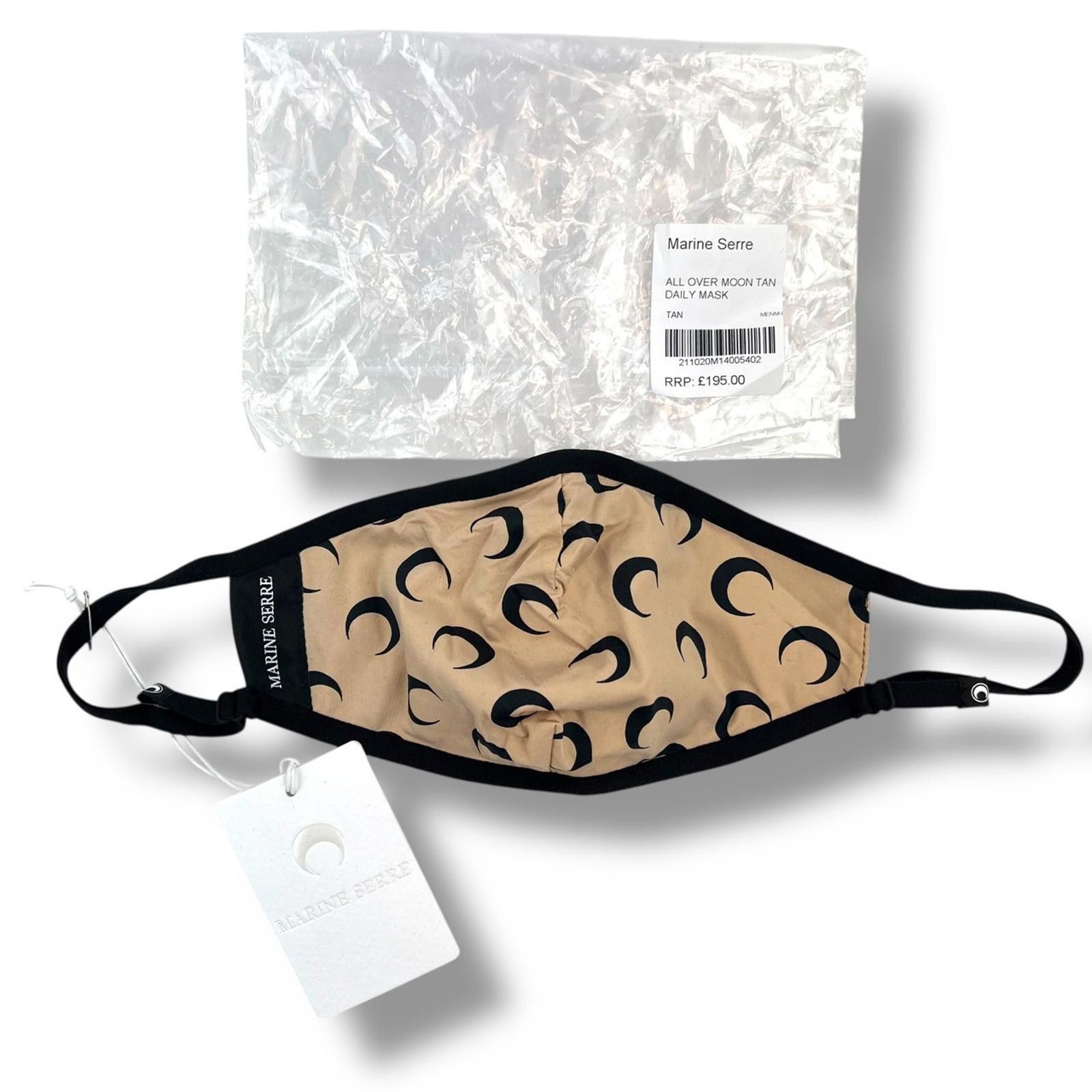 Marine Serre Marine Serre All Over Moon Tan Face Mask Size ONE SIZE - 2 Thumbnail
