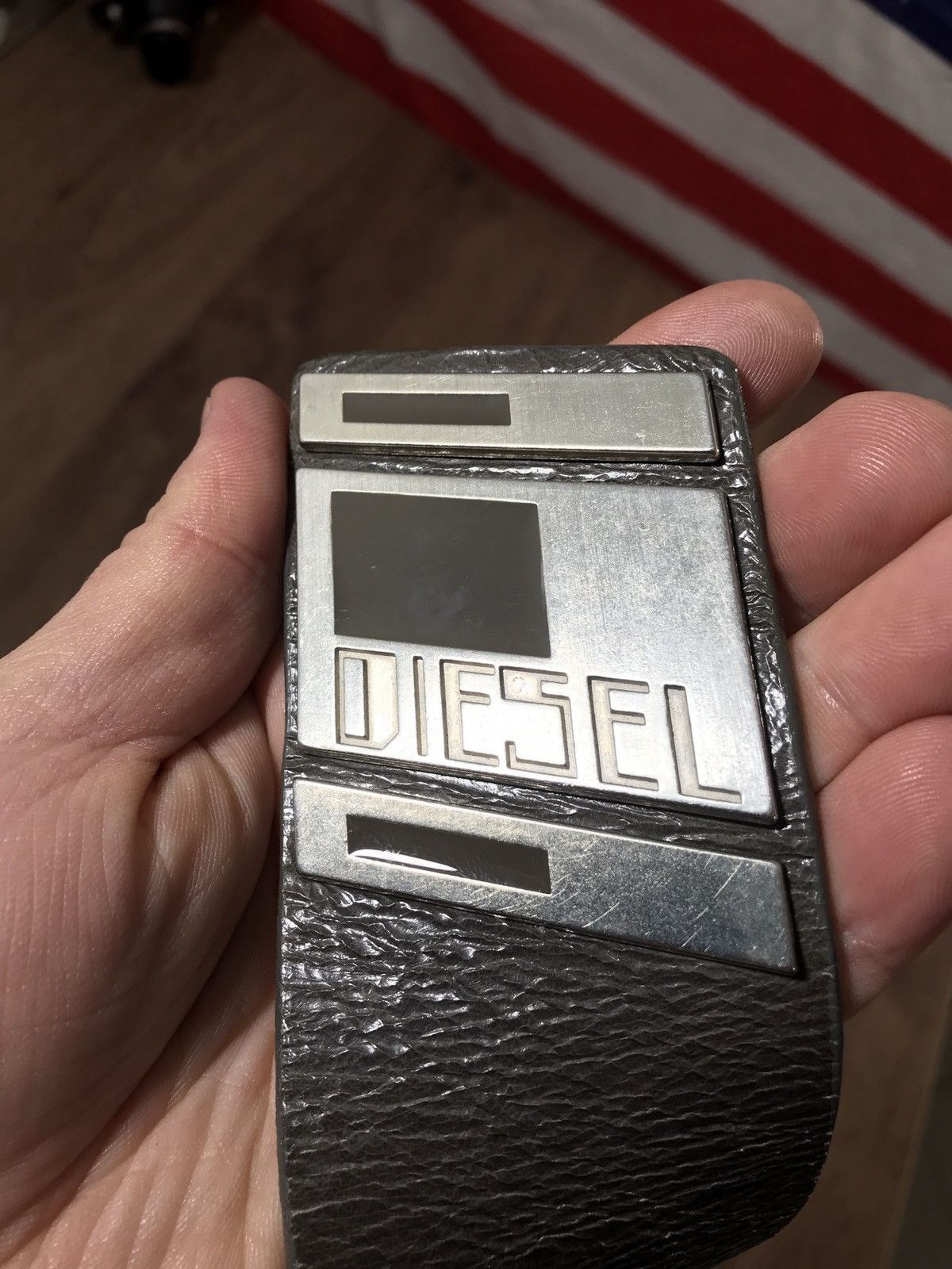 Diesel Vintage Diesel Leather Belt Rare Big Logo Size ONE SIZE - 2 Thumbnail