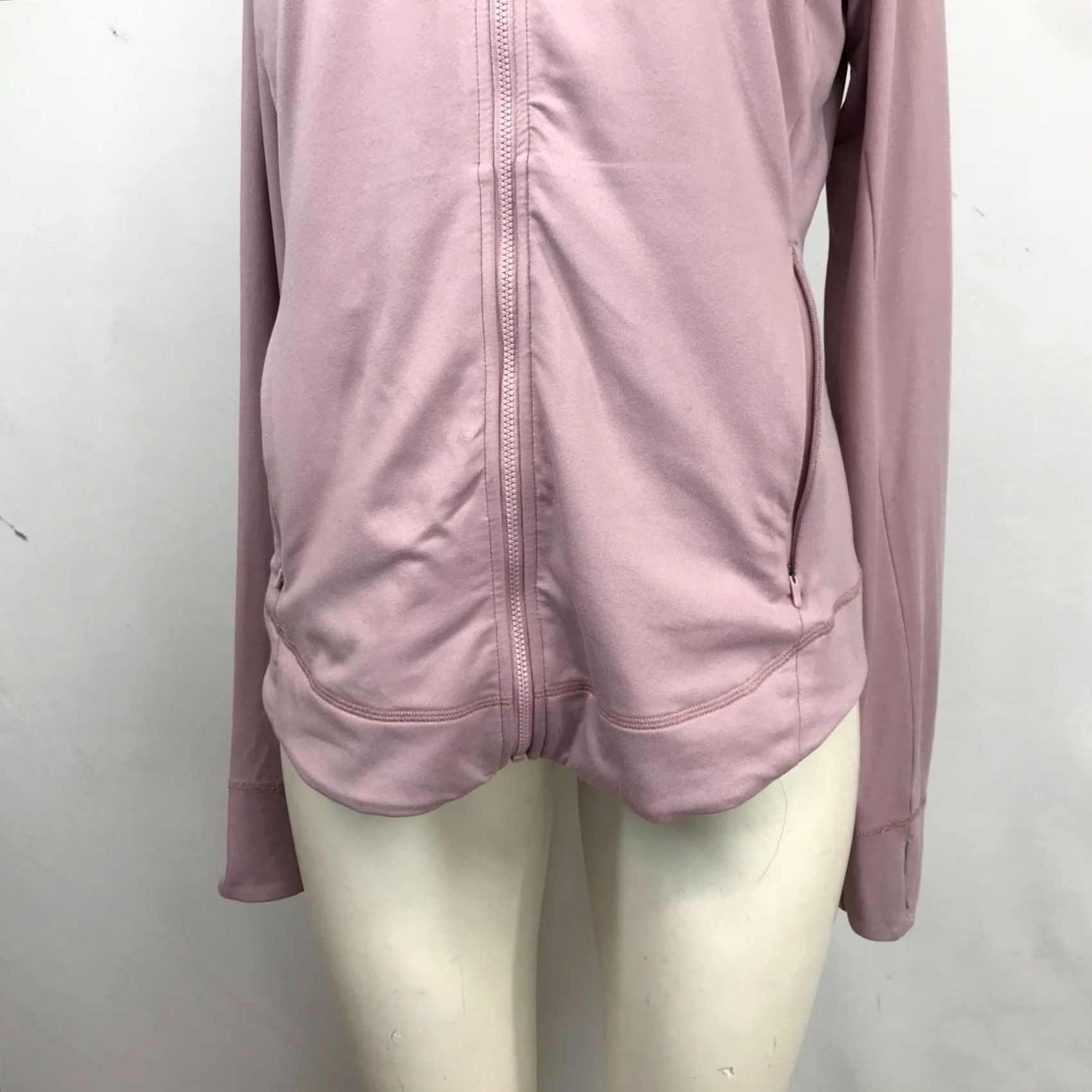 Vintage TITLE NINE WOMEN'S S S PINK LONG SLEEVE FULL ZIP LIGHTWEIGHT JACKET Size S / US 4 / IT 40 - 3 Thumbnail