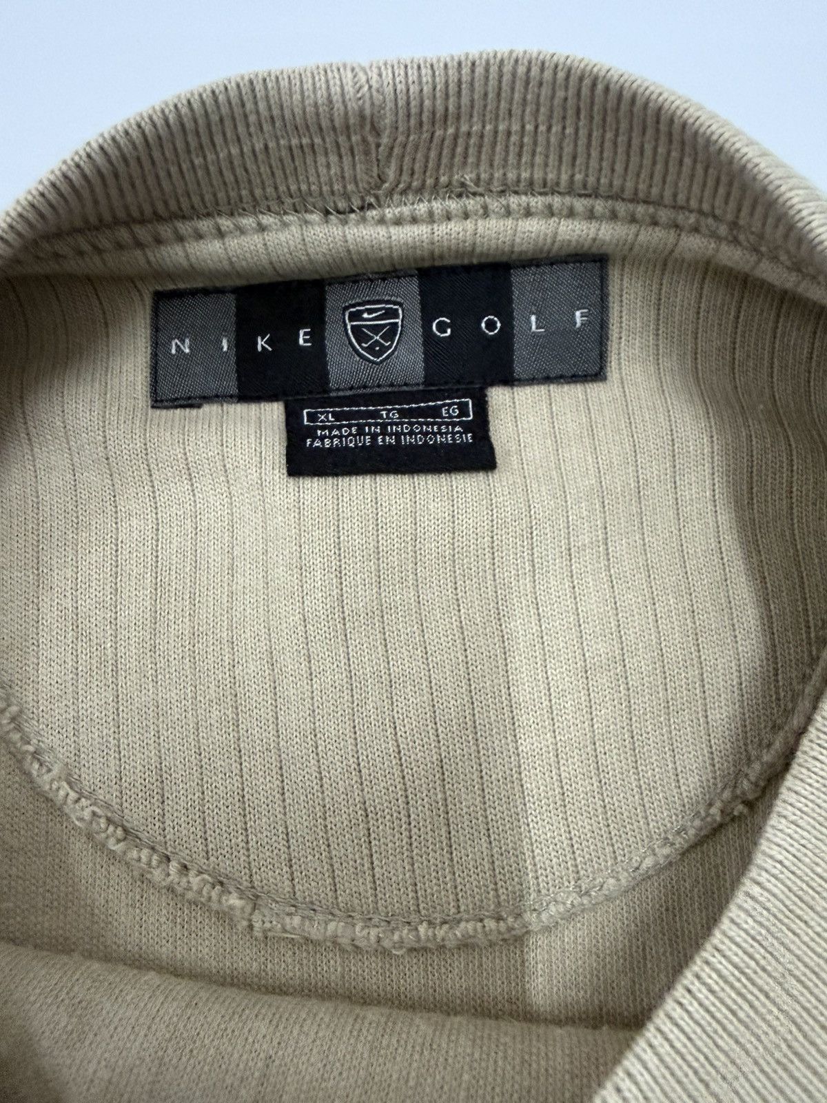 Nike 🔥Vintage 2000 Nike Golf Streetwear Sweatshirt in Beige - XL Size US L / EU 52-54 / 3 - 7 Thumbnail