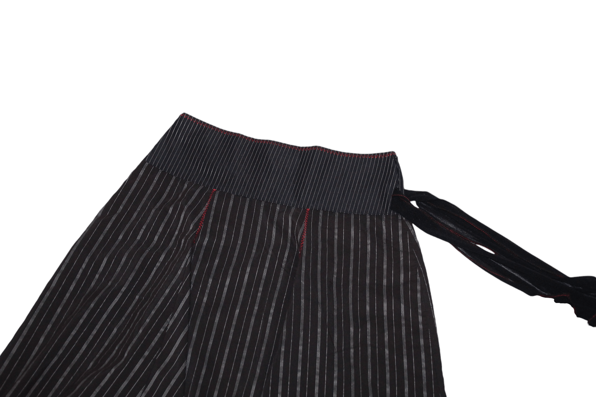 Vintage Vtg Double Jeu Lemon 05 Silver Stripes Pleated Skirt Size 30" / US 8 / IT 44 - 10 Thumbnail