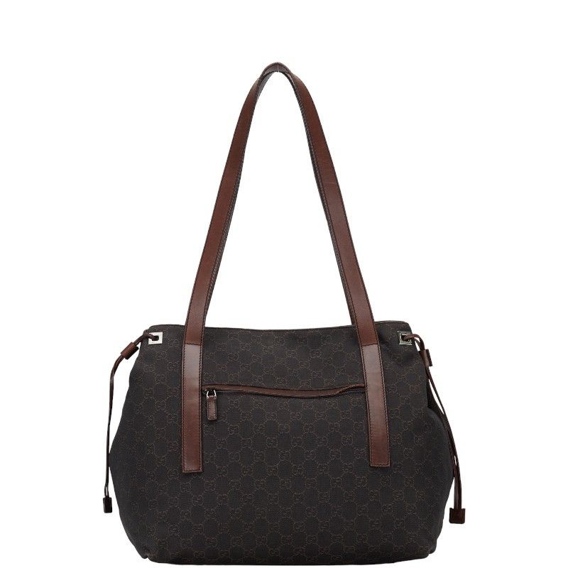 Gucci Gucci Gucci Canvas Leather GG Handbag Tote 30501 Canvas Tote Bag 30501 in Good Condition Size ONE SIZE - 1 Thumbnail