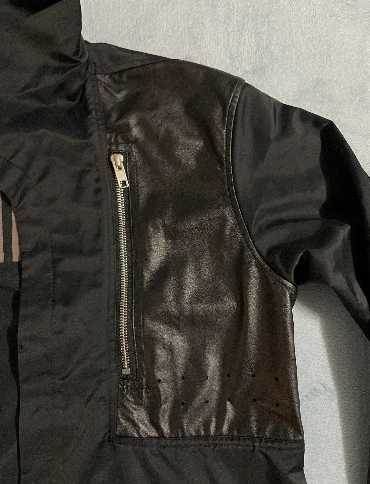 Rick Owens Rick Owens 14ss leather zipper shirt Size US M / EU 48-50 / 2 - 4 Thumbnail