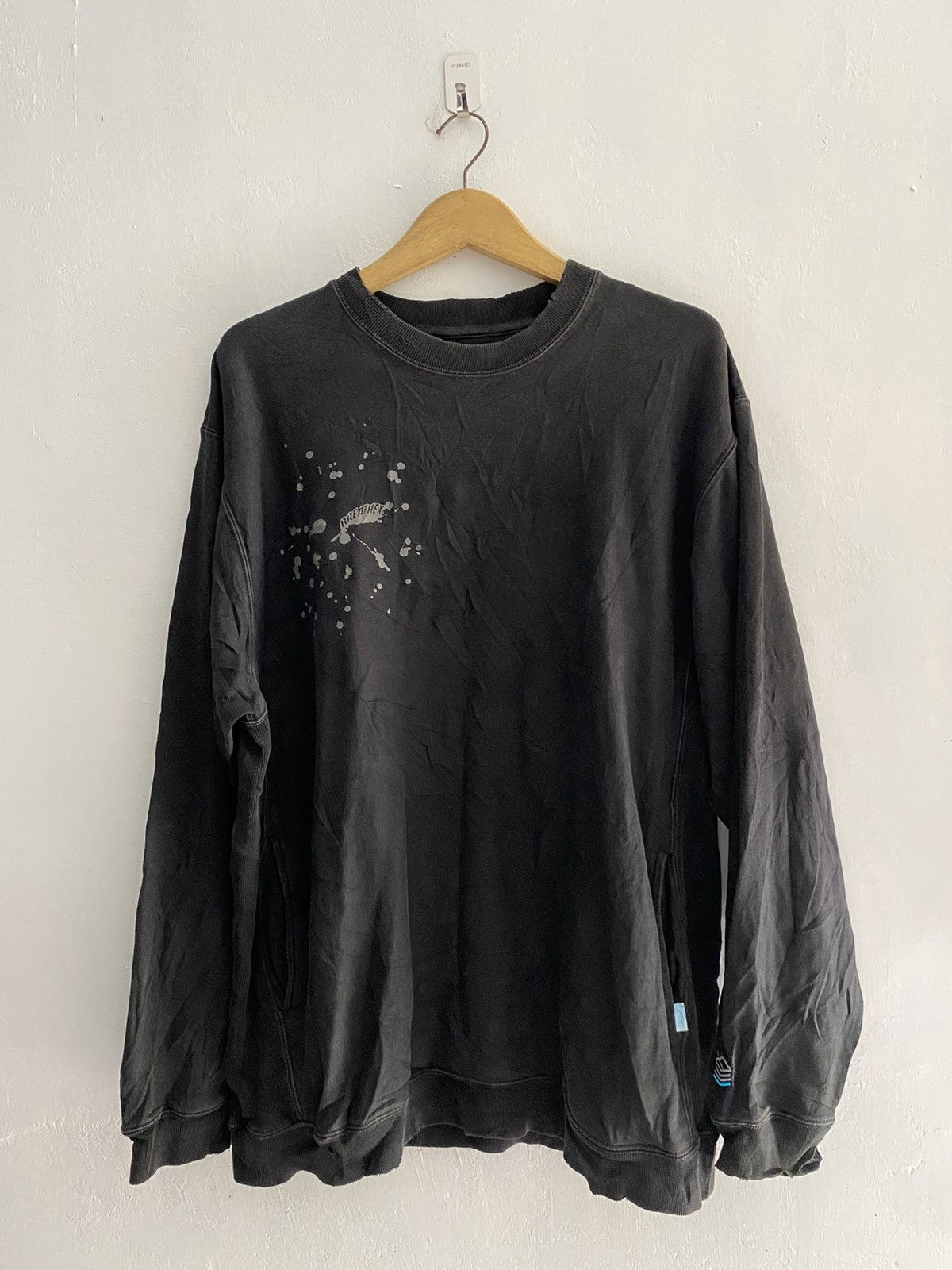 Number (N)ine 2000s breathex painter distressed sweatshirts Size US L / EU 52-54 / 3 - 1 Thumbnail