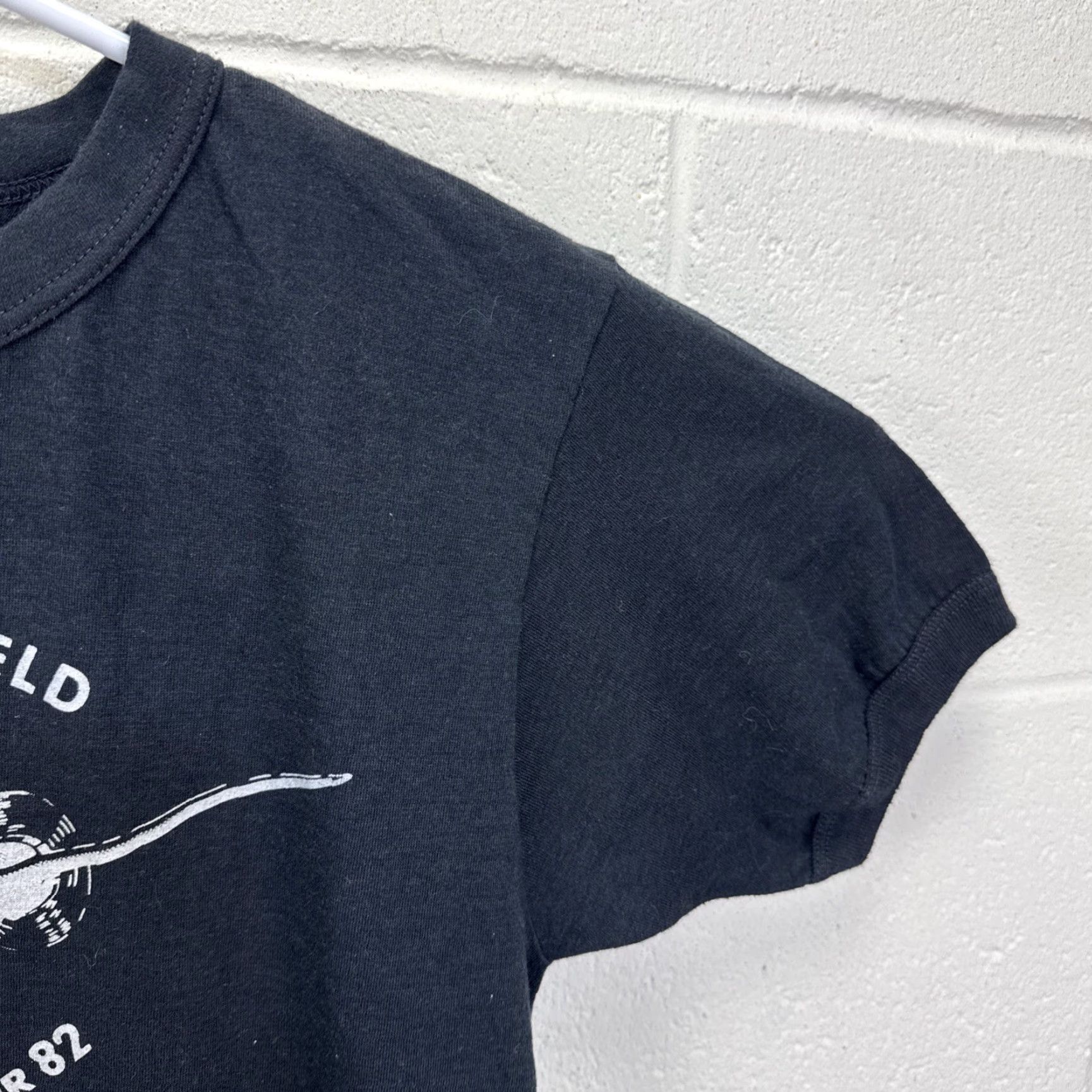 Vintage VINTAGE Mike Oldfield World Tour T-Shirt 1982 Black Cotton Small Unisex Tiger Brand Graphic Tee Rockabilly 1980s Canada Mens Womens Boys Girls Size US S / EU 44-46 / 1 - 7 Thumbnail