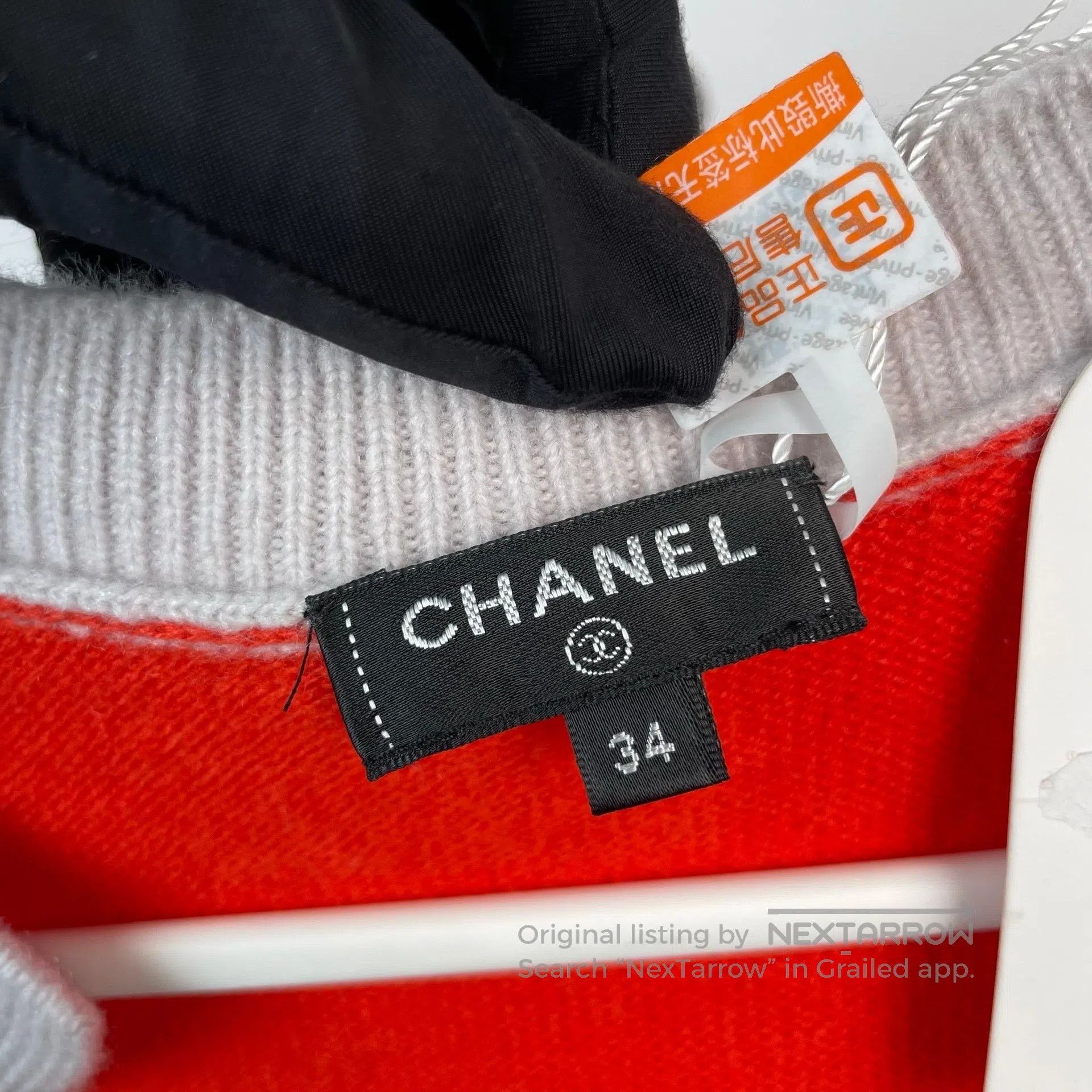 Chanel Chanel Red Cashmere Knit Cardigan| Size XXS / US 00 / IT 34 - 4 Thumbnail