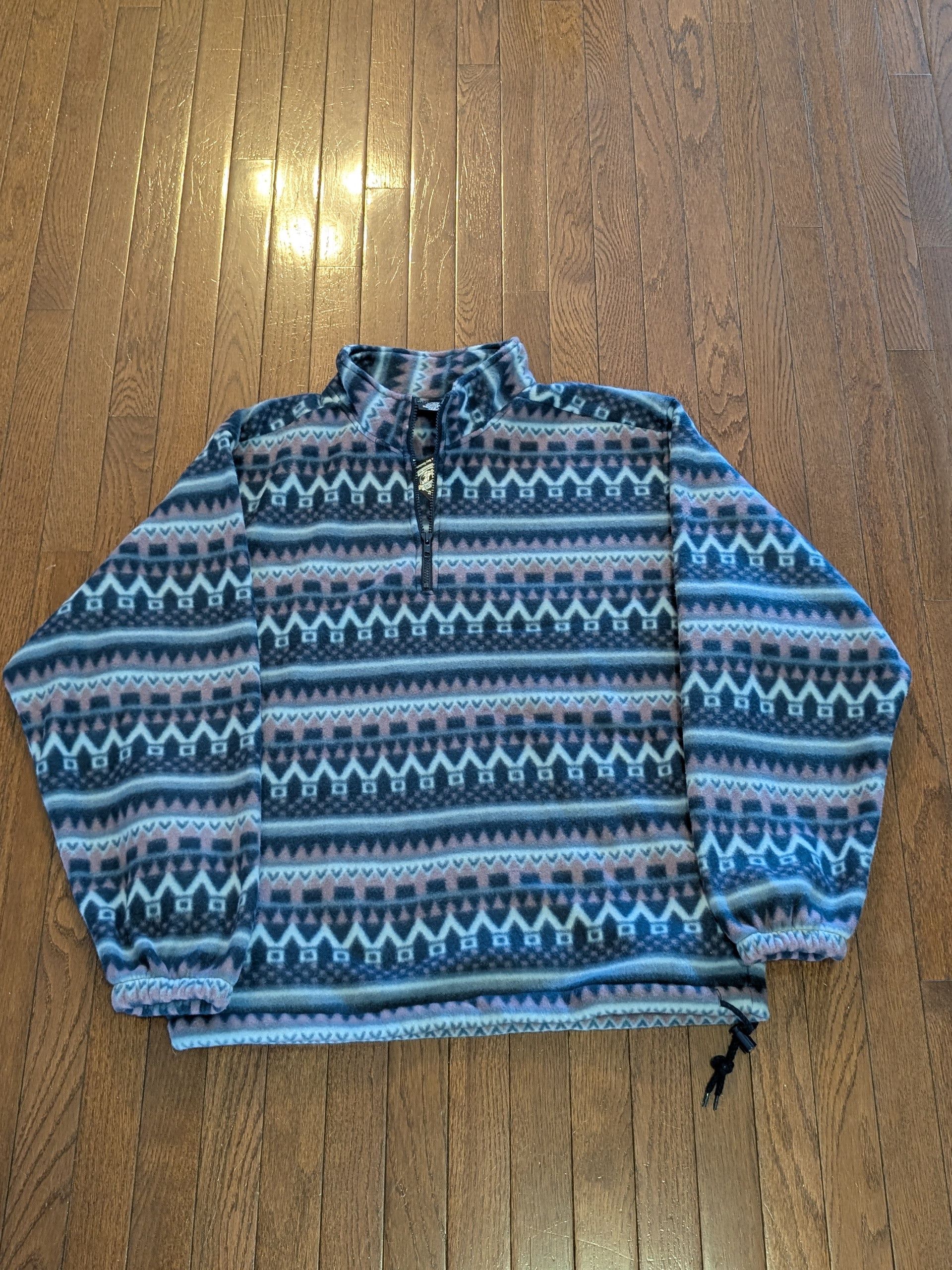Other NWT Vintage 1/4 Zip Geometric Patterned Fleece Sz L Size US L / EU 52-54 / 3 - 1 Thumbnail