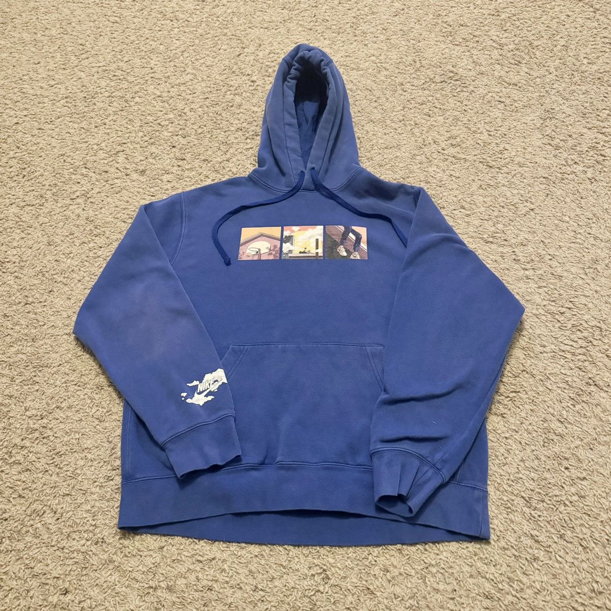 Vintage Y2K VINTAGE NIKE BASKETBALL HOODIE! Size US L / EU 52-54 / 3 - 1 Thumbnail