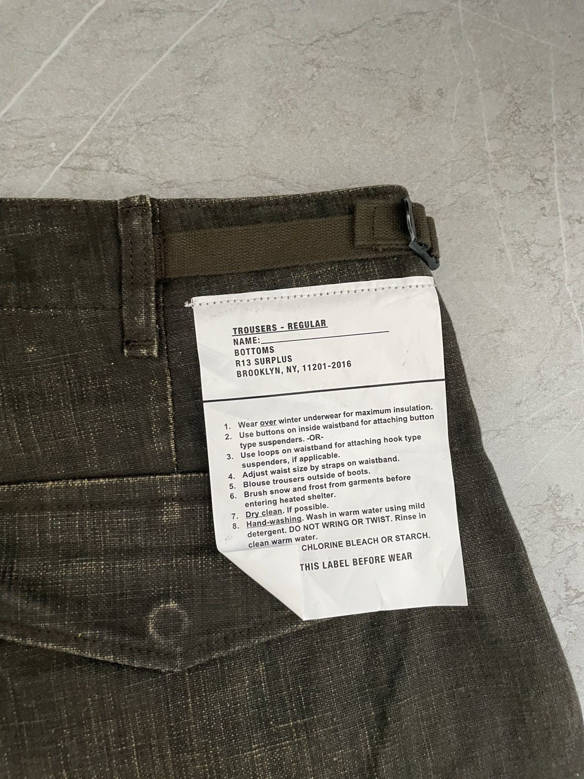 R13 New with Tag* R13 MARK MILITARY CARGO PANTS Size US 32 / EU 48 - 11 Thumbnail