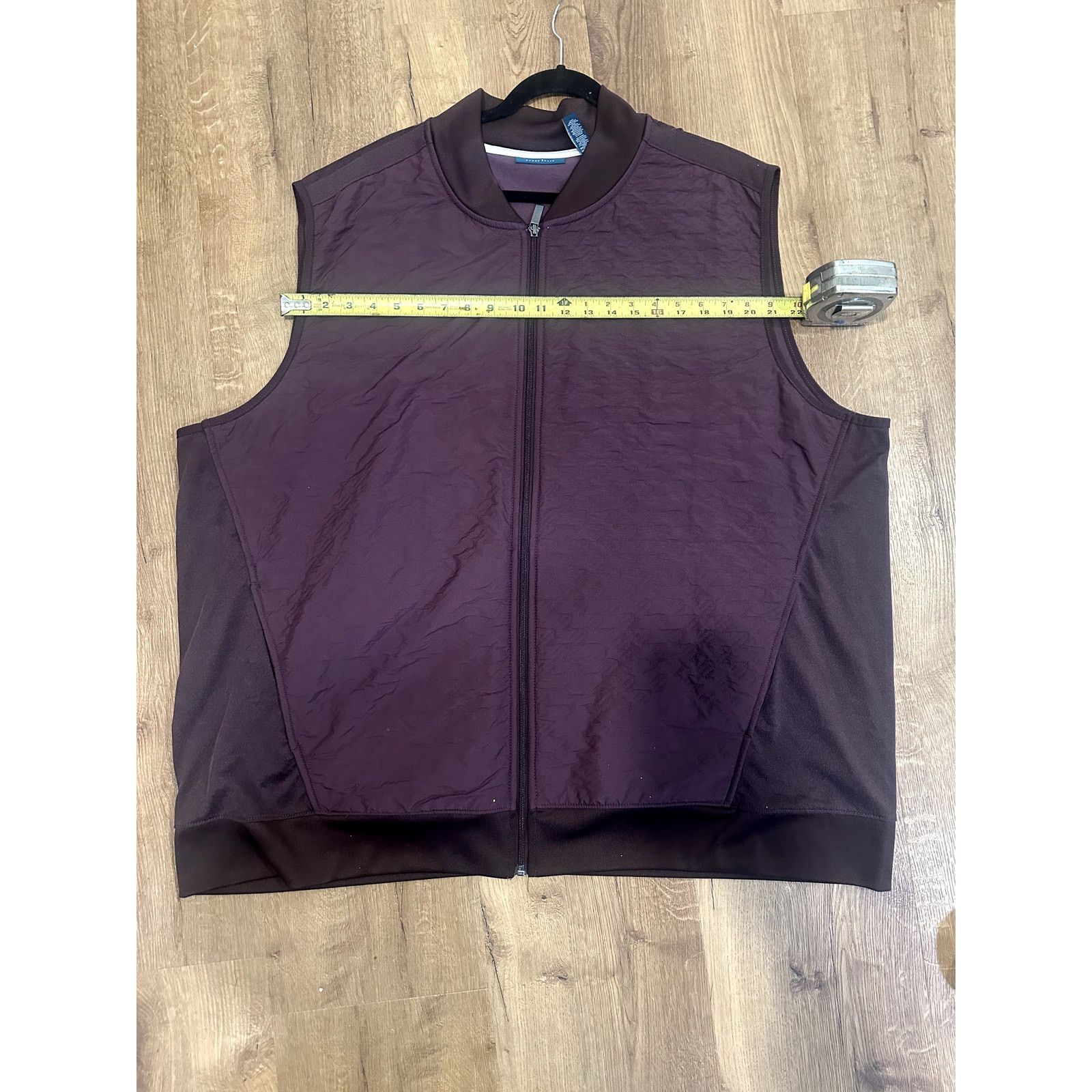 Perry Ellis Perry Ellis Mens Vest 3XLT Sleeveless Quilted Outerwear Plum Size US XXL / EU 58 / 5 - 16 Thumbnail