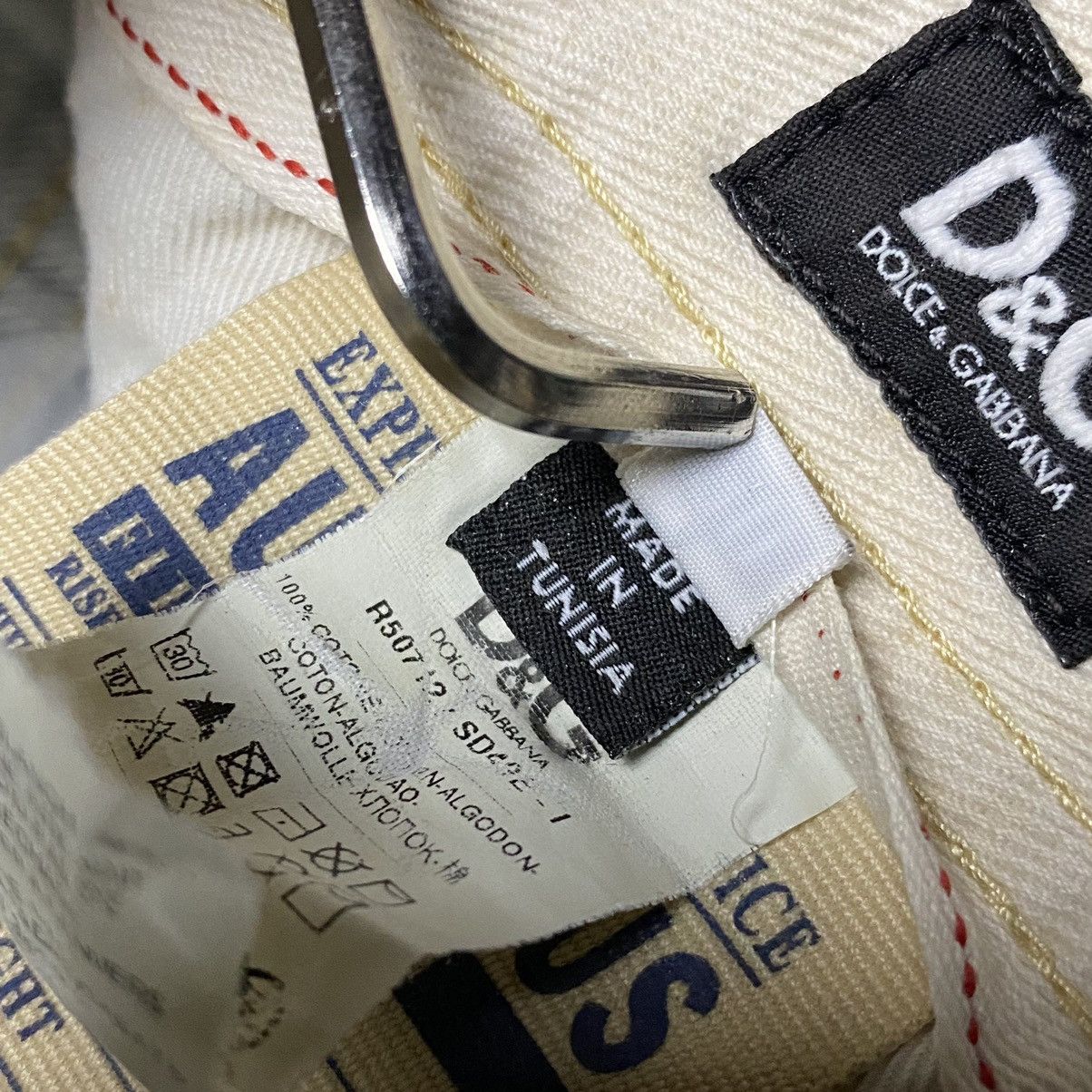 Dolce & Gabbana D&G Distressed Bleach Denim Jeans Size US 30 / EU 46 - 11 Thumbnail