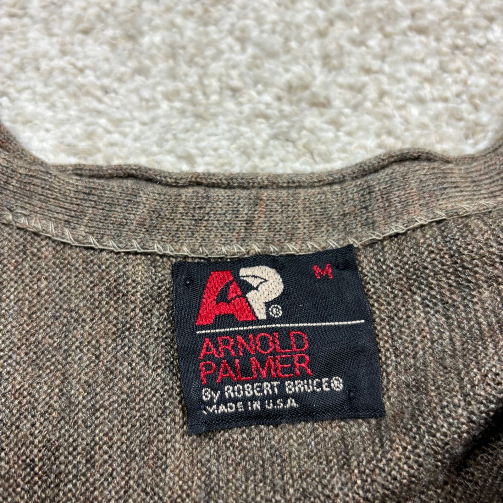 Vintage 90s Arnold Palmer Robert Bruce Cardigan Men's M