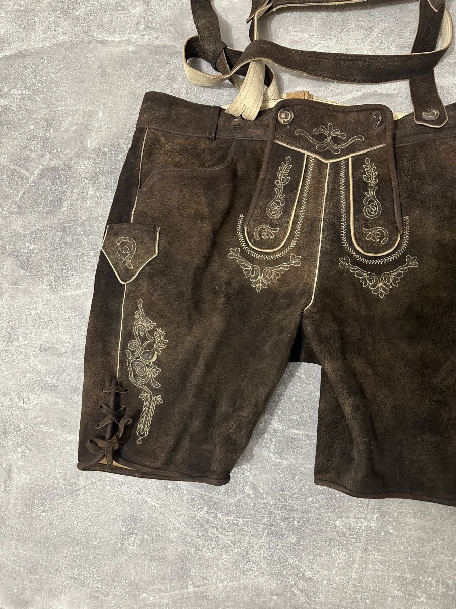 Cowboy Equipment × Vintage Leather Cowboy Shorts Size US 40 / EU 56 - 3 Thumbnail