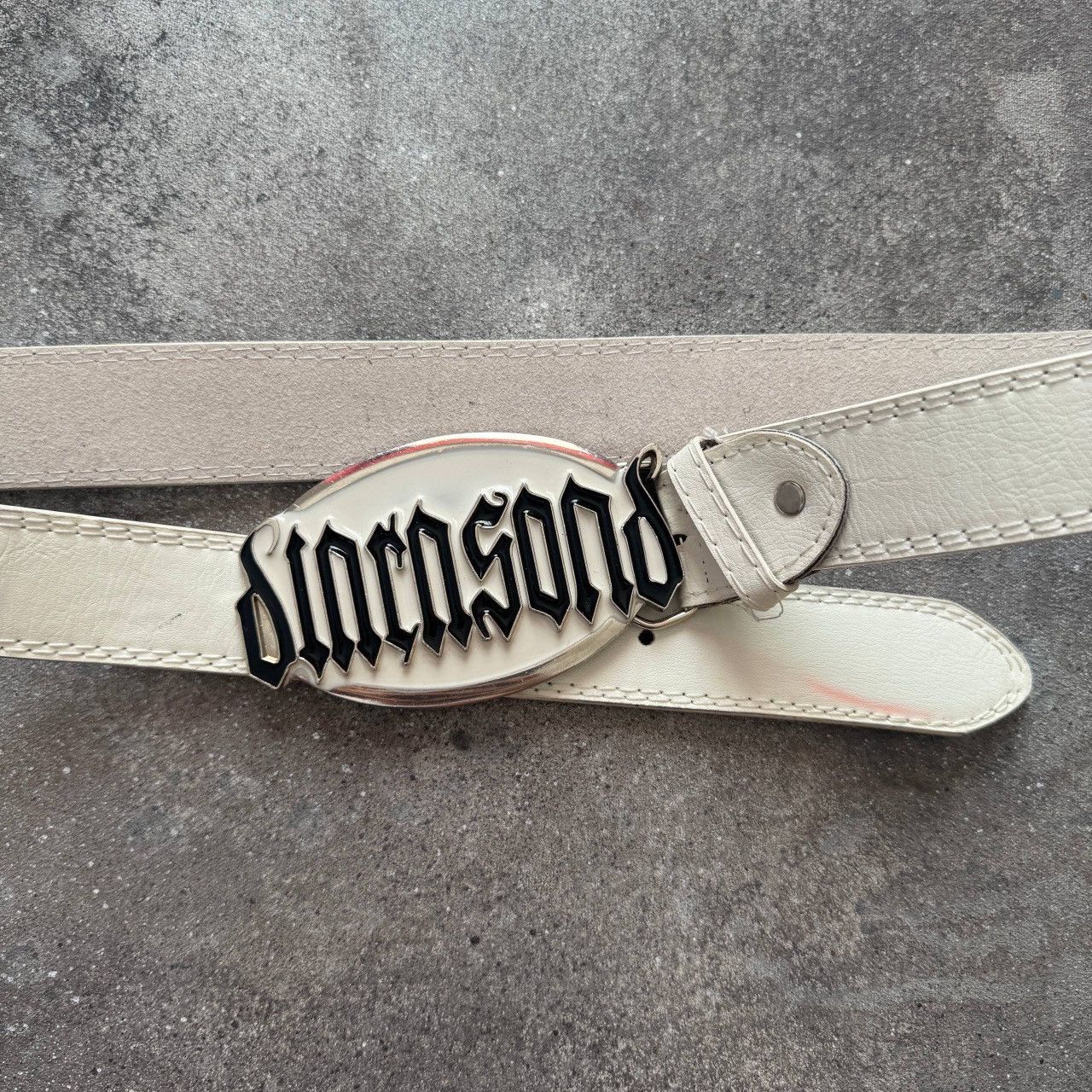 Hysteric Glamour Amazing Gothic Buckle Vintage Japanese Style Leather Belt Size ONE SIZE - 4 Thumbnail