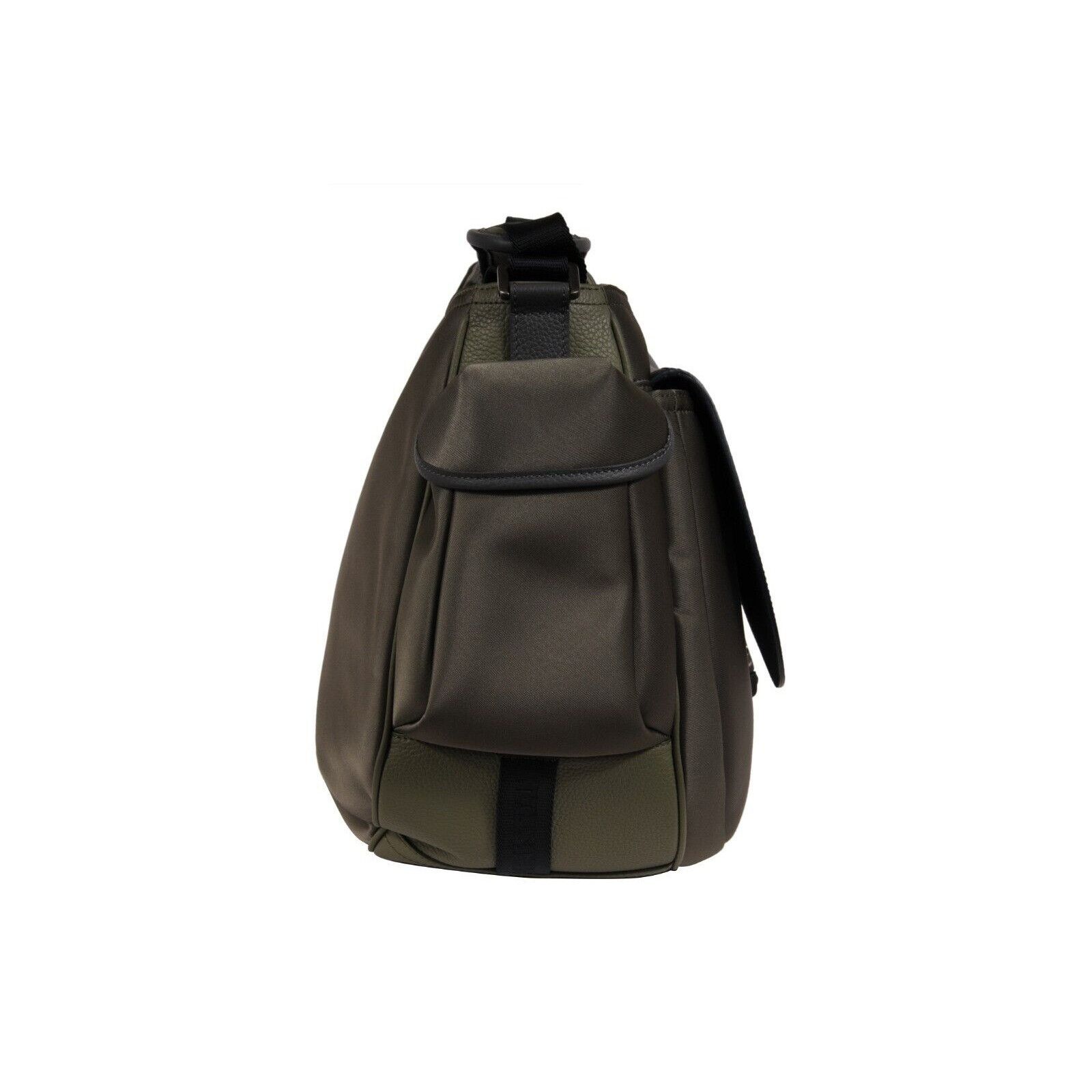 Dior × Sacai Saddle Messenger Bag Olive Green Navy Blue Leather - 02268 Size ONE SIZE - 12 Thumbnail