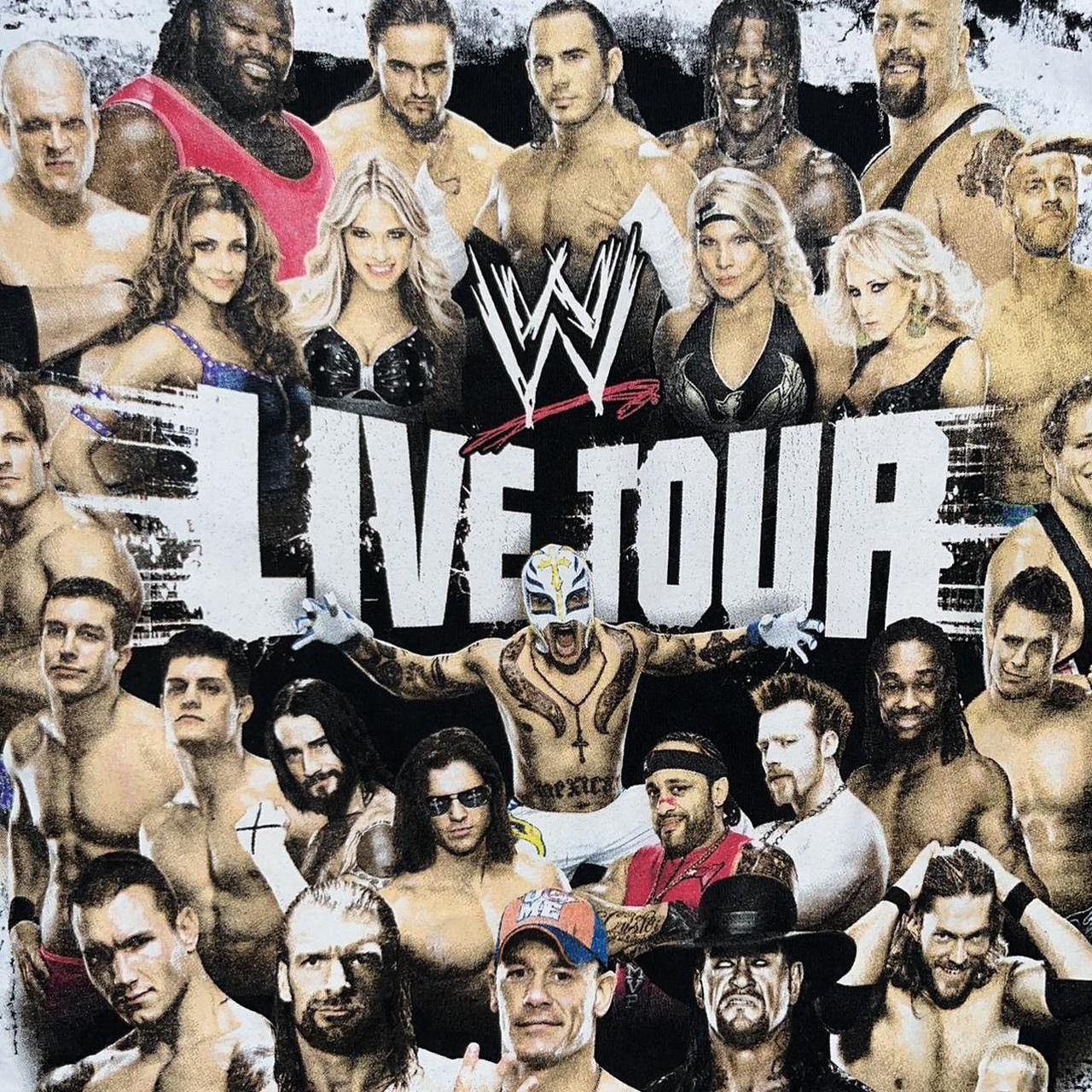 WWE Vintage 2010 John Cena Triple H CM Punk Randy Orton WWE Tee Size US M / EU 48-50 / 2 - 3 Thumbnail