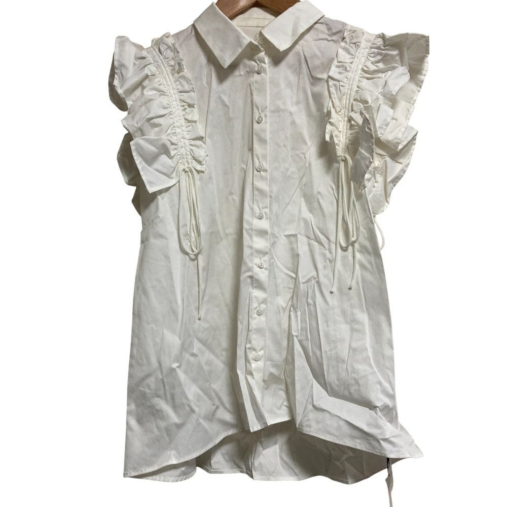 Other eimy istoire Gathered Frill Sleeve Shirt Shirt Textile Tops 1120210177 DUTY FREE for USA
