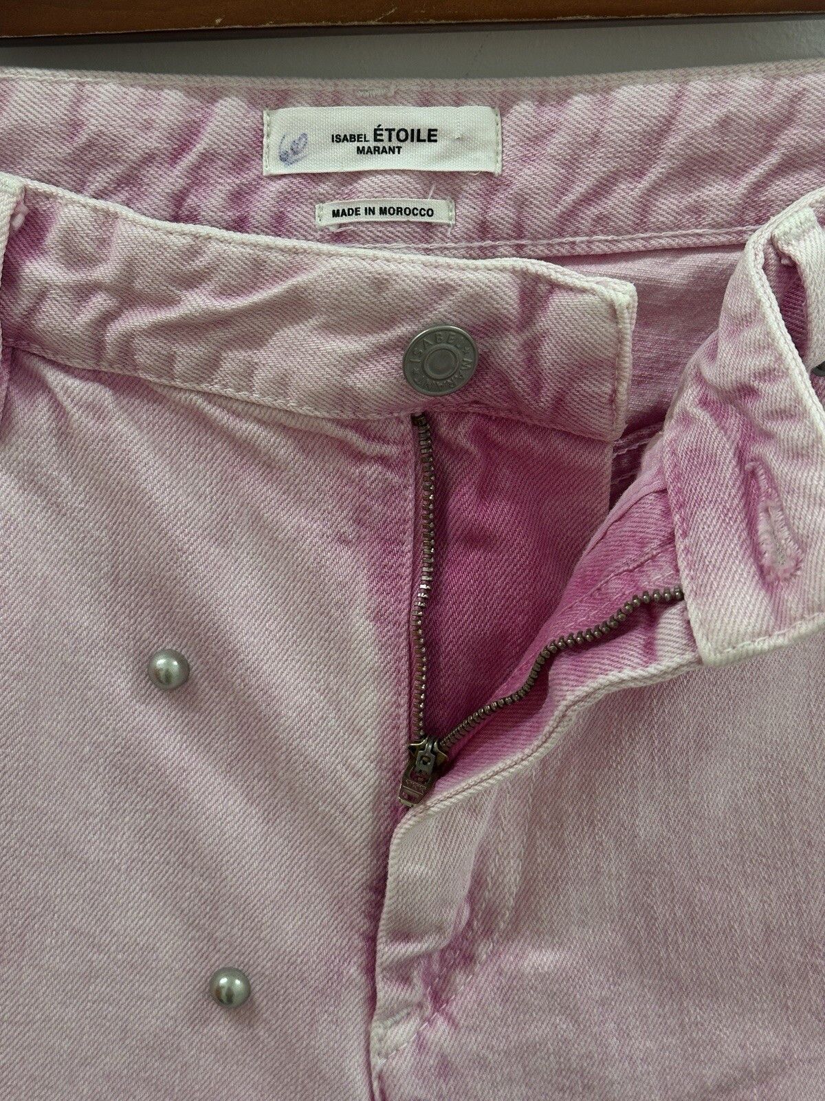 Isabel Marant Etoile Isabel Marant Etoile Studded Pink Studded jeans Size 40 Size 27" / US 4 / IT 40 - 9 Thumbnail