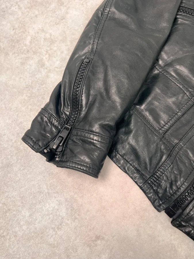 Dolce & Gabbana AW2016 Dolce & Gabbana Black Multi Zips Mafia Leather Jacket Size US M / EU 48-50 / 2 - 6 Thumbnail