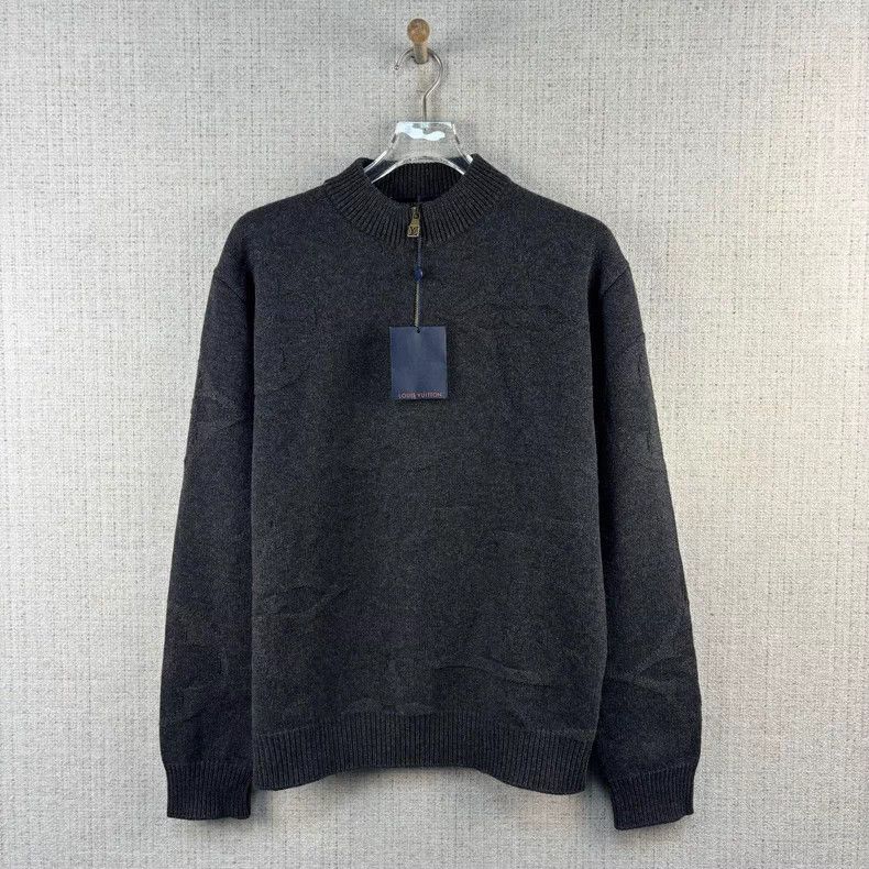 Louis Vuitton Louis Vuitton FW24 Tri-flower Embossed Half Zip Turtleneck Size US L / EU 52-54 / 3 - 1 Thumbnail