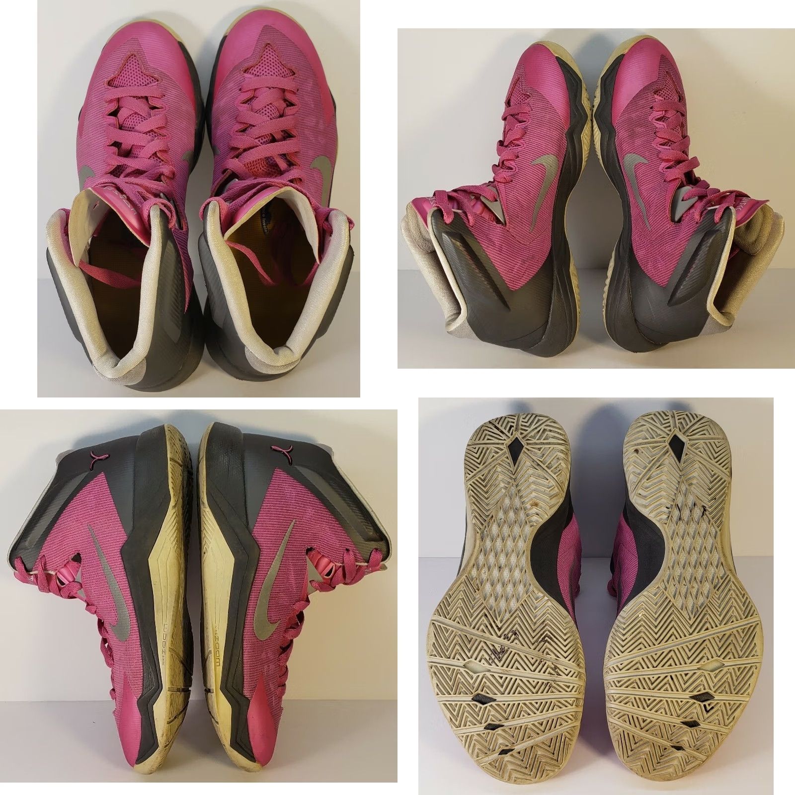 Nike Nike Zoom Hyperquickness Women's US 9.5M Pink Breast Cancer Ribbon 603514600 Shoes Size US 10 / IT 40 - 8 Thumbnail