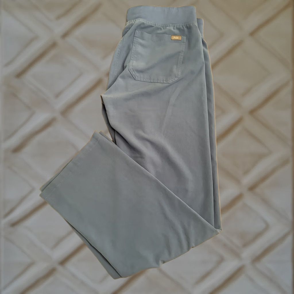 Vintage FIGS Technical Collection Pants Women Medium Blue Scrub Pants No Pull String Size 32" / US 10 / IT 46 - 1 Thumbnail